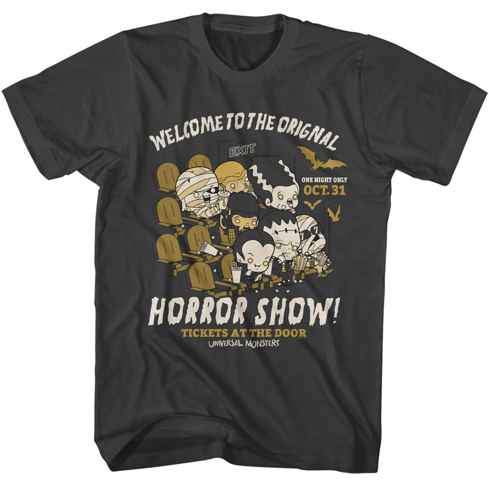 UNIVERSAL MONSTERS Eye-Catching T-Shirt, Horror Show