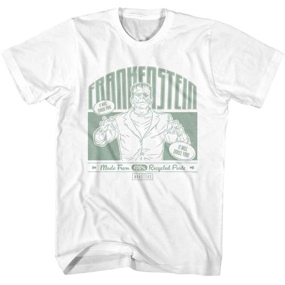 UNIVERSAL MONSTERS Eye-Catching T-Shirt, RECYCLED PARTS