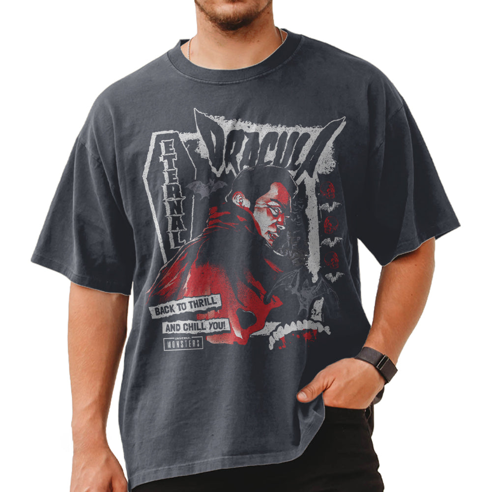 UNIVERSAL MONSTERS Oversized T-Shirt, ETERNAL COFFIN