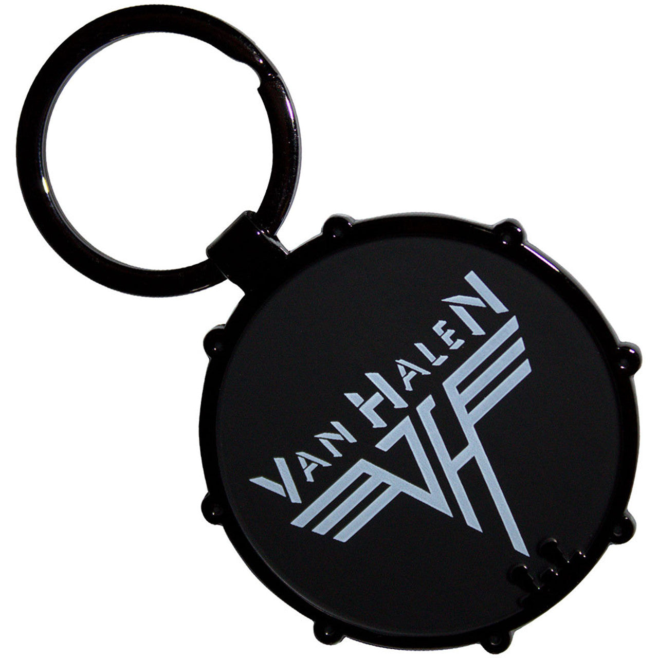 VAN HALEN Keychain, Retro Logo Drum