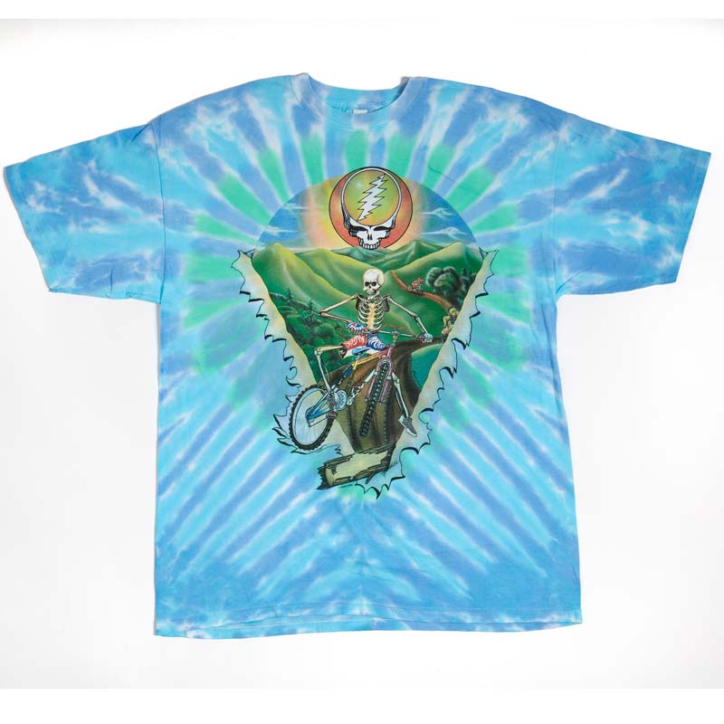 GRATEFUL DEAD Tie Dye T-Shirt, Vermont Biker