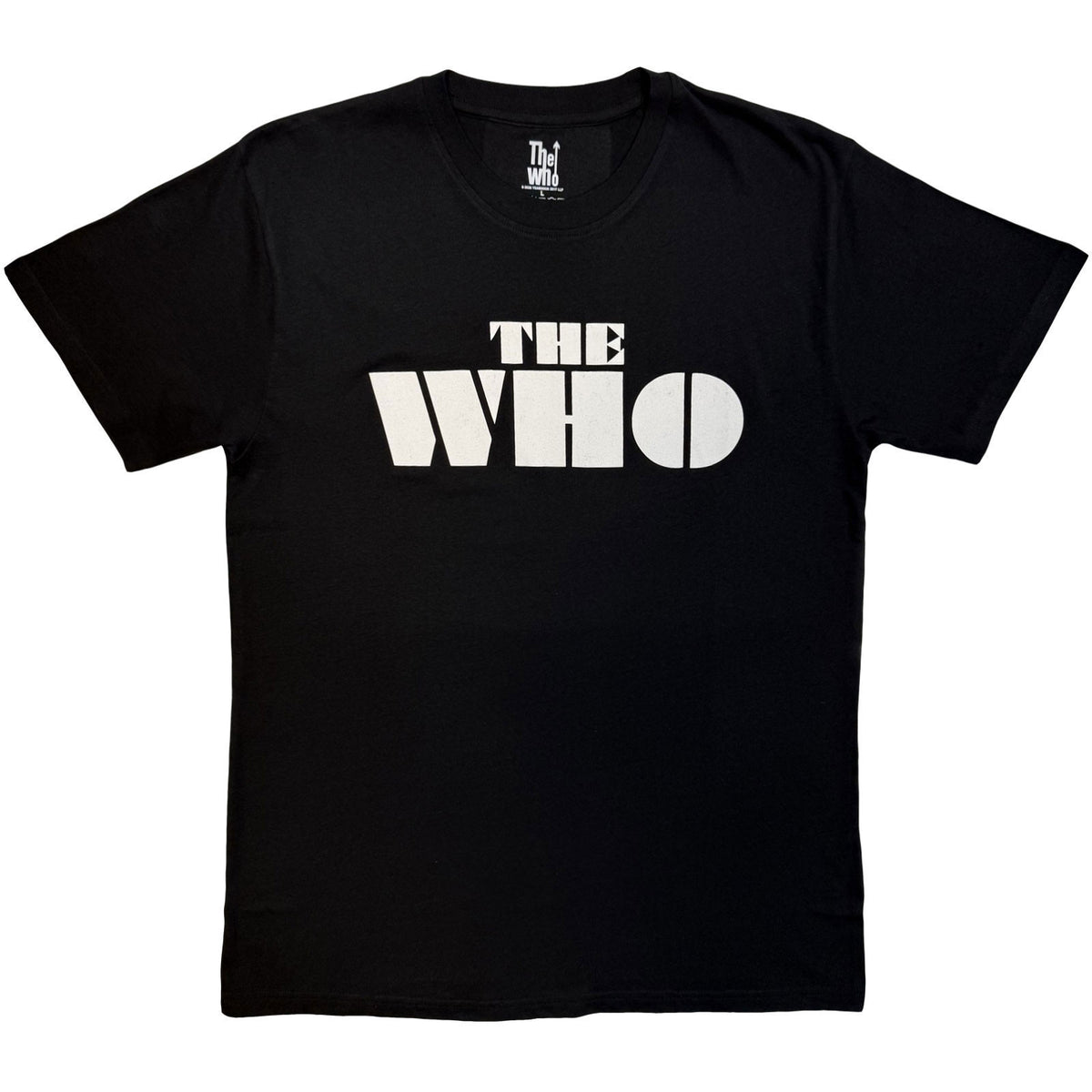 THE WHO Attractive T-Shirt, Block Logo Mono