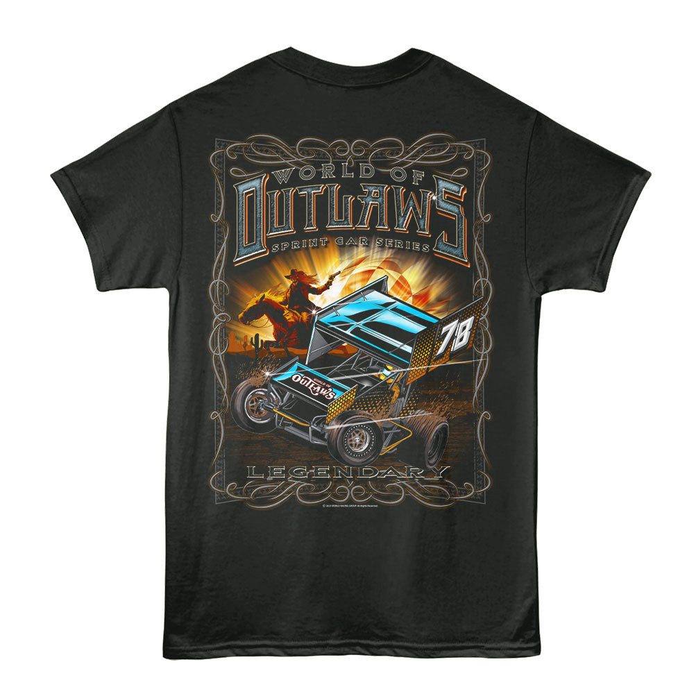 WORLD OF OUTLAWS Eye-Catching T-Shirt, LEGENDARY