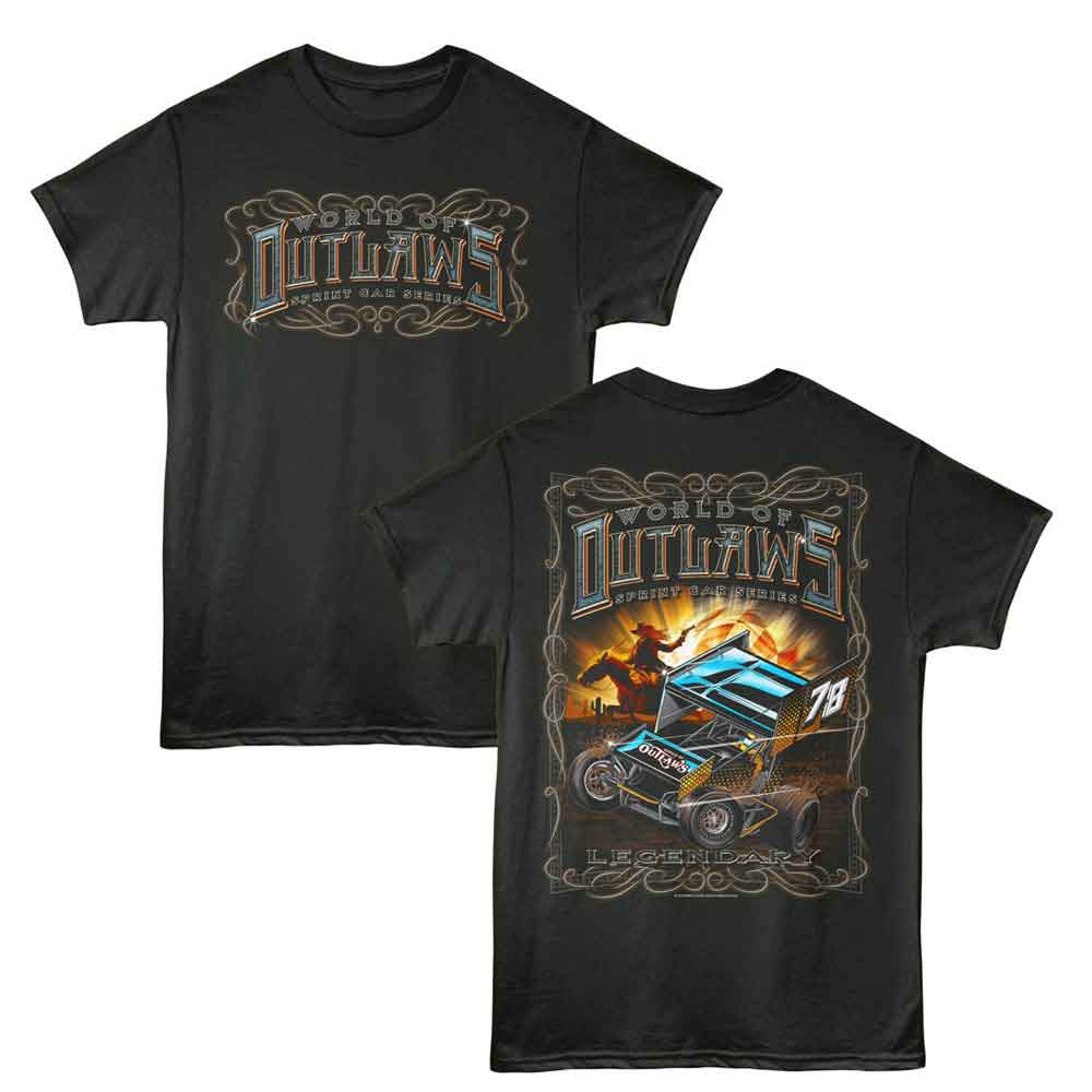 WORLD OF OUTLAWS Eye-Catching T-Shirt, LEGENDARY