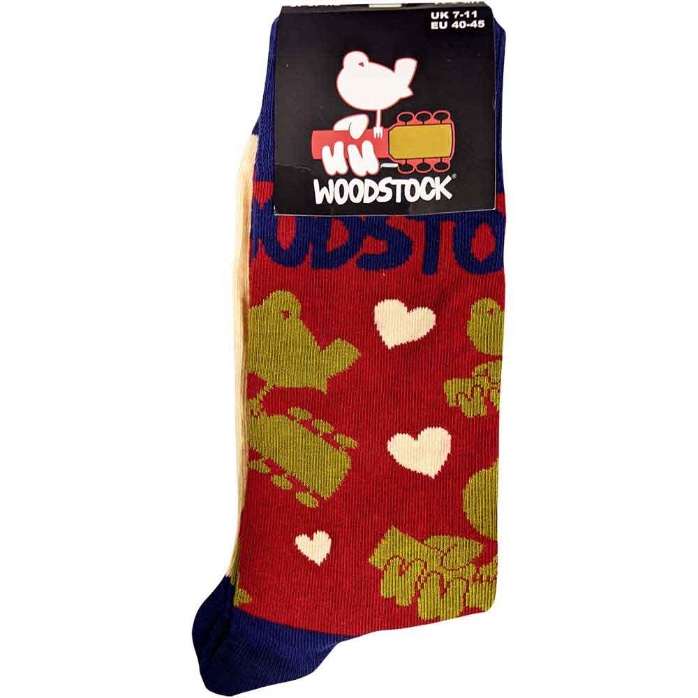 WOODSTOCK Unisex Ankle Socks, Birds & Hearts