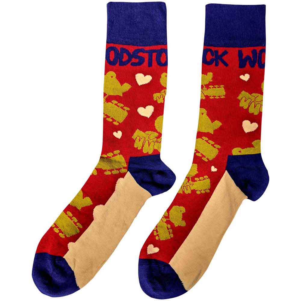 WOODSTOCK Unisex Ankle Socks, Birds & Hearts