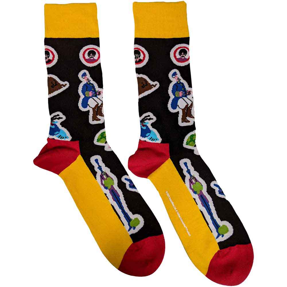 THE BEATLES Unisex Ankle Socks, Portholes & Characters