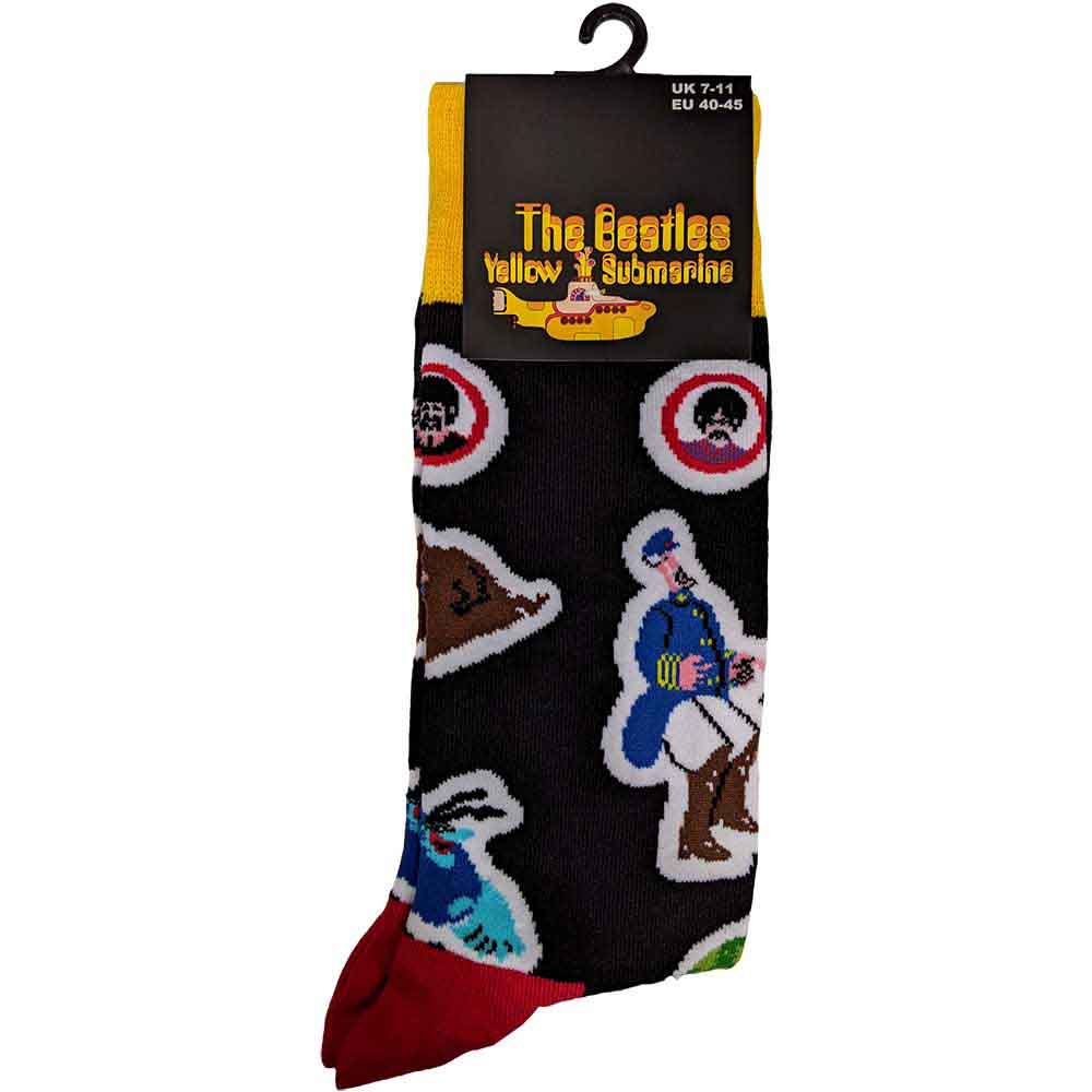 THE BEATLES Unisex Ankle Socks, Portholes & Characters