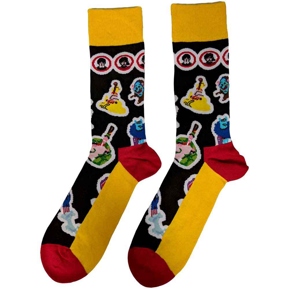 THE BEATLES Unisex Ankle Socks, Portholes & Characters