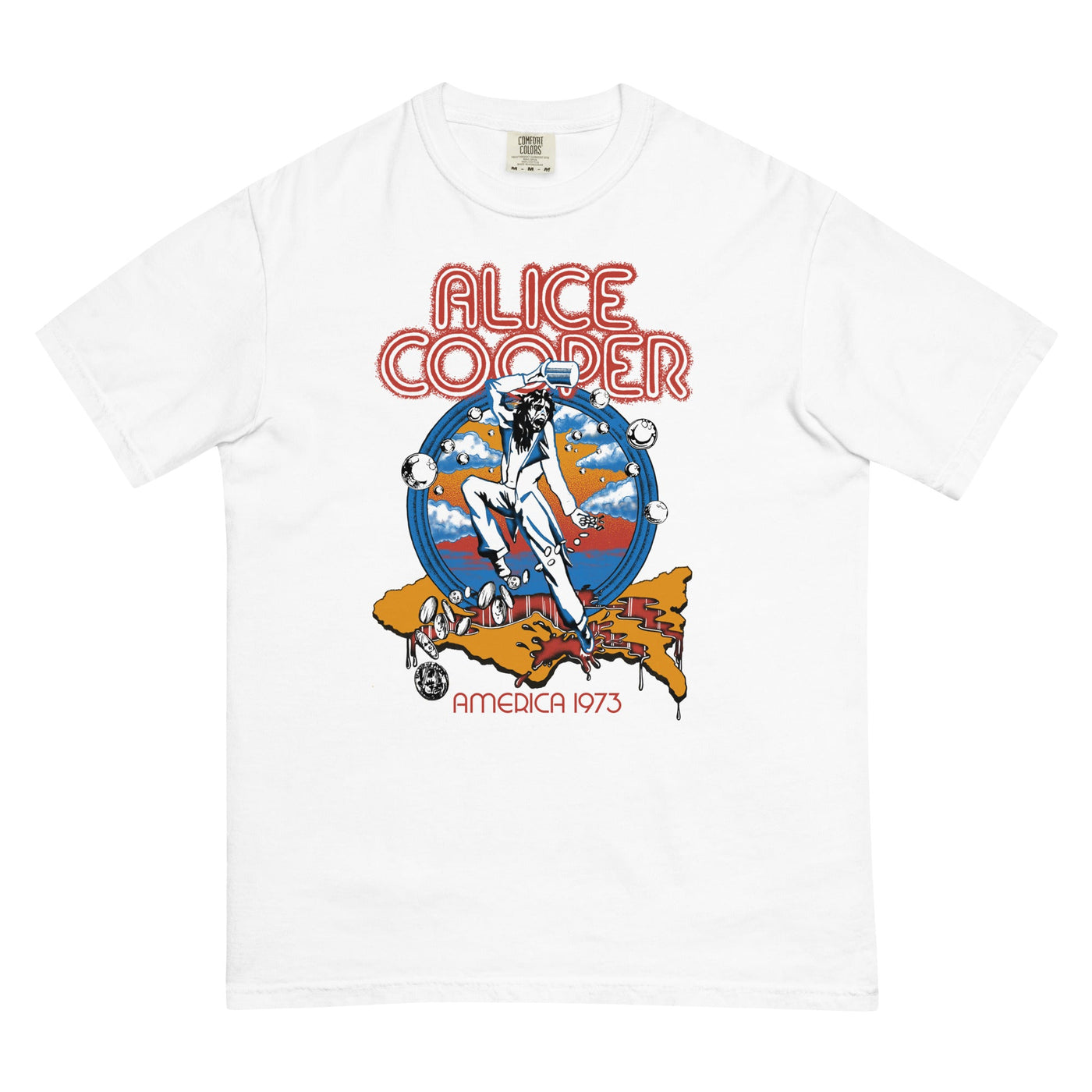 Alice Cooper - 1973 Tour Mineral Wash T-Shirt
