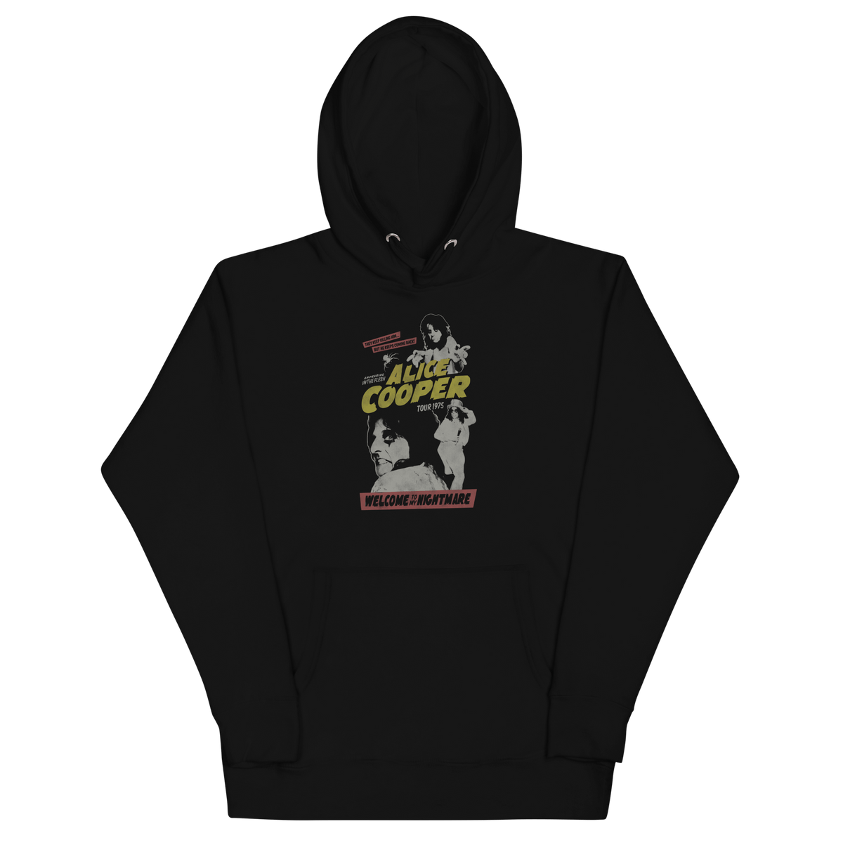 Alice Cooper 1975 Tour Vintage Hoodie
