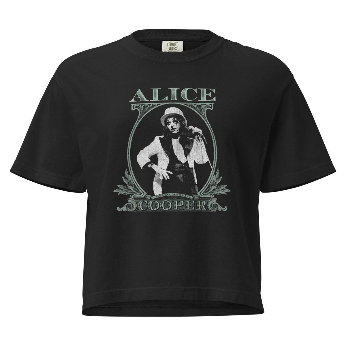Alice Cooper - Bankroll Mineral Wash Womens Crop Top