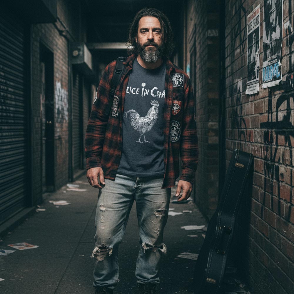 ALICE IN CHAINS Eye-Catching T-Shirt, Rooster