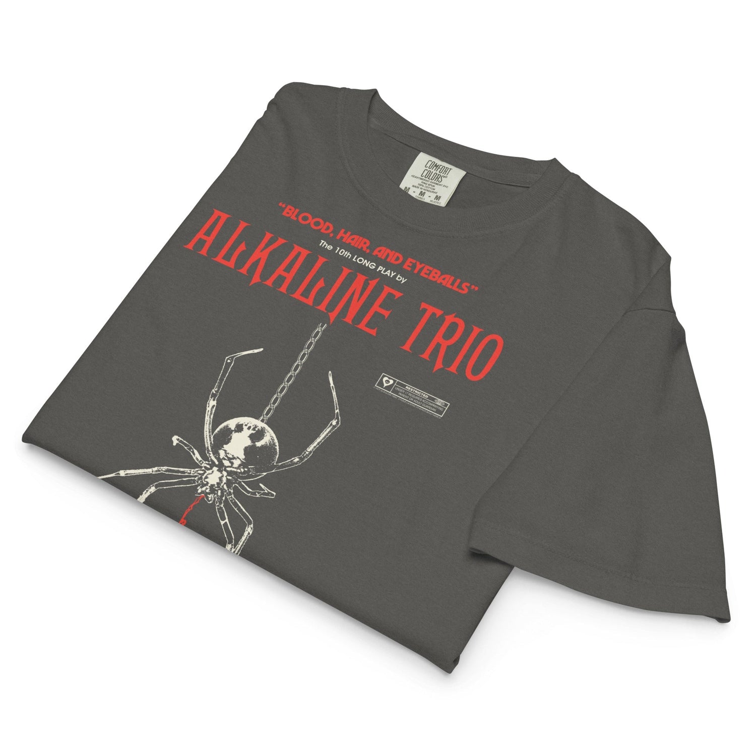 Alkaline Trio Long Play Mineral Wash Womens Crop Top