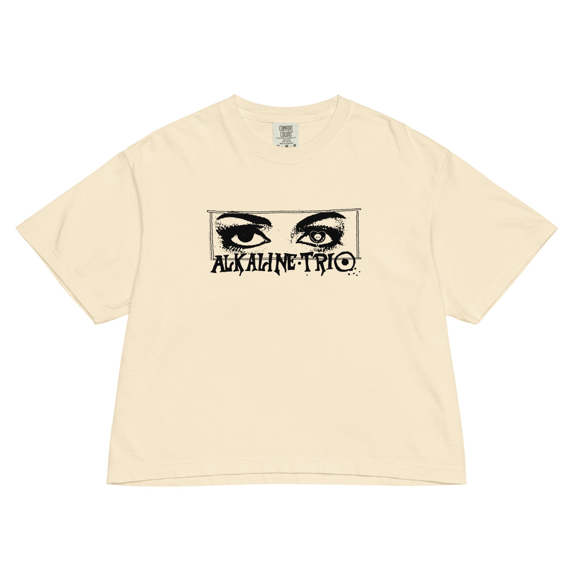 Alkaline Trio Chicagos Finest Mineral Wash Womens Crop Top