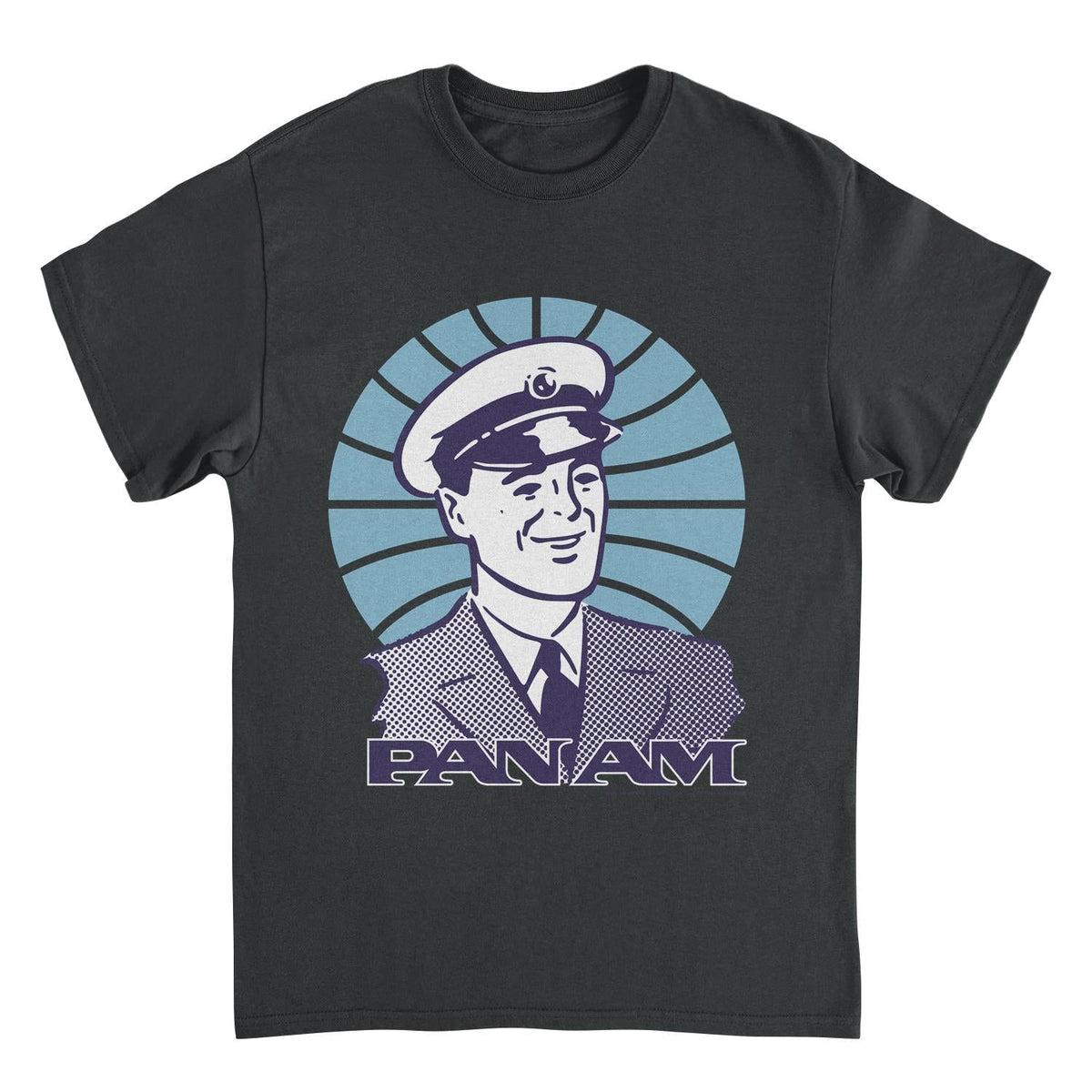 Pan Am Pilot Smile Black T-Shirt