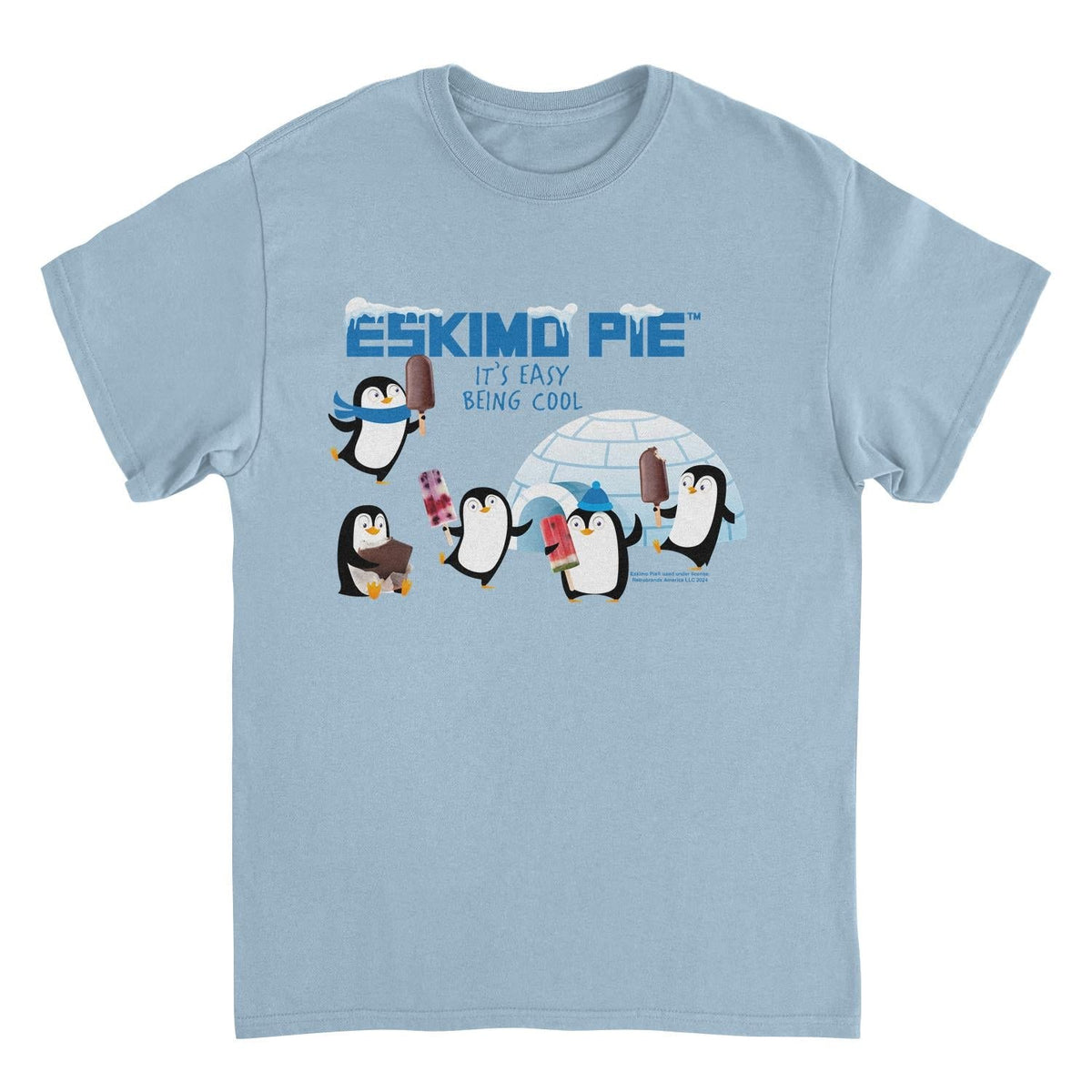 Eskimo Pie Its Easy Being Cool Retro Light Blue T-Shirt