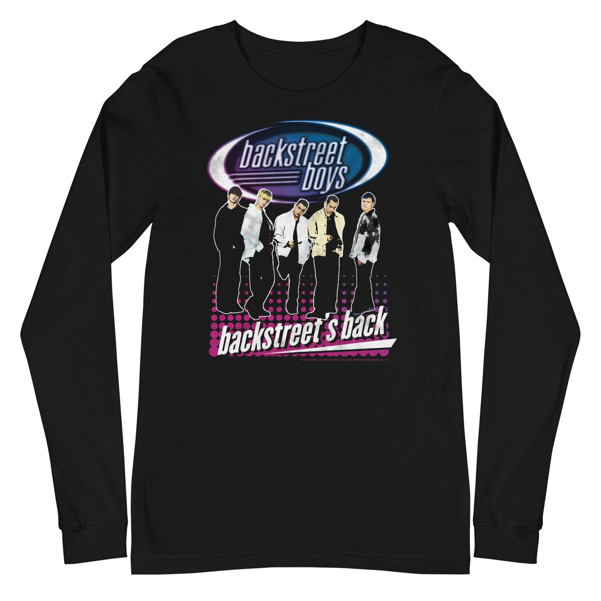 Backstreet Boys - Back Dot Logo Long Sleeve T-Shirt