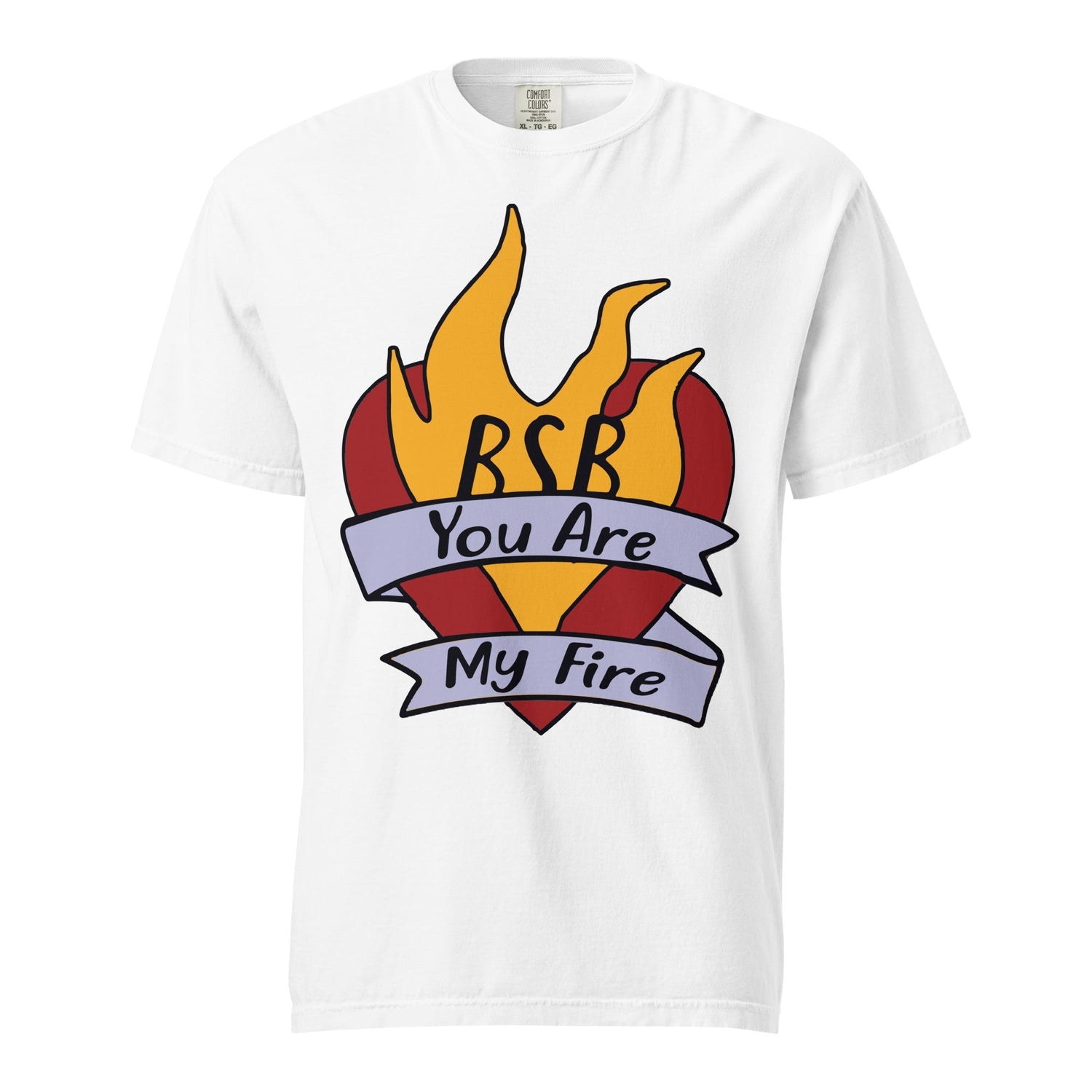 Backstreet Boys Hand Sketched Fire Mineral Wash T-Shirt