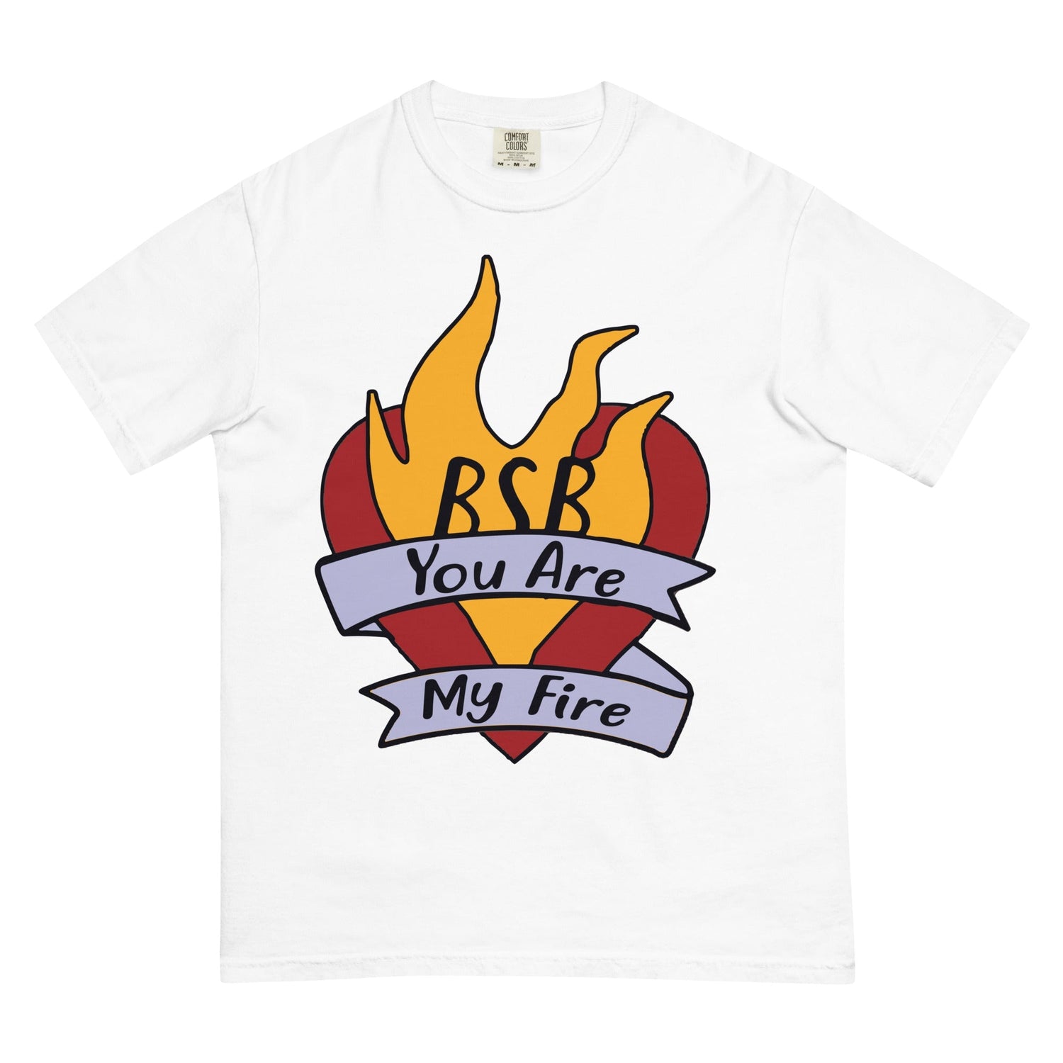 Backstreet Boys Hand Sketched Fire Mineral Wash T-Shirt