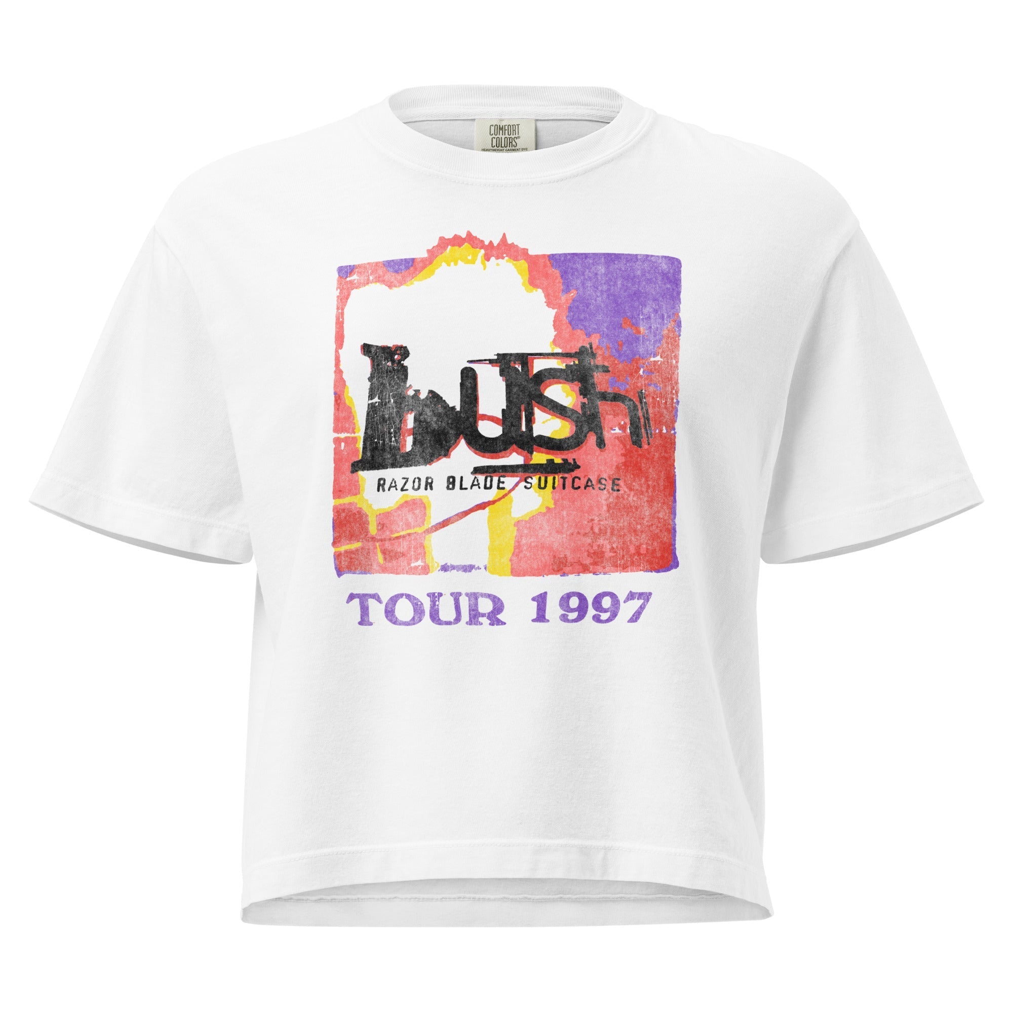 Bush Razorblade Suitcase Mineral Wash Womens Crop Top