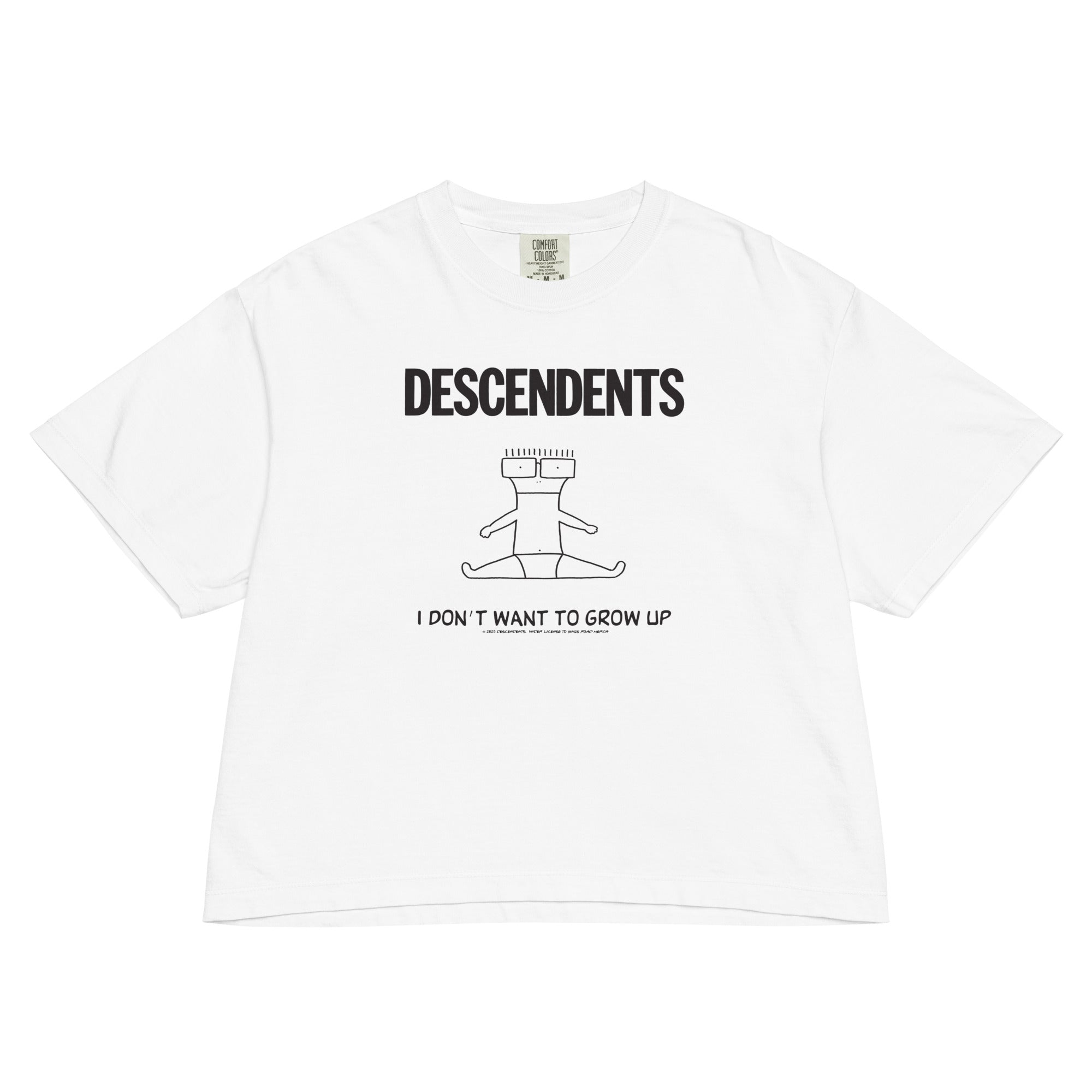 The Descendents No Grow Up Mineral Wash Womens Crop Top