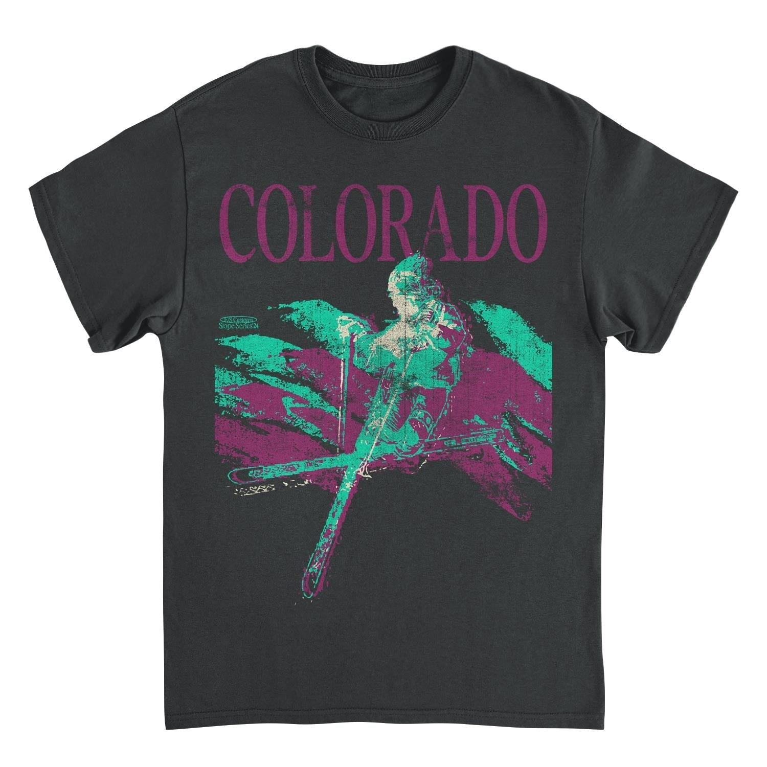 Skiing & Snowboarding Colorado Black T-Shirt