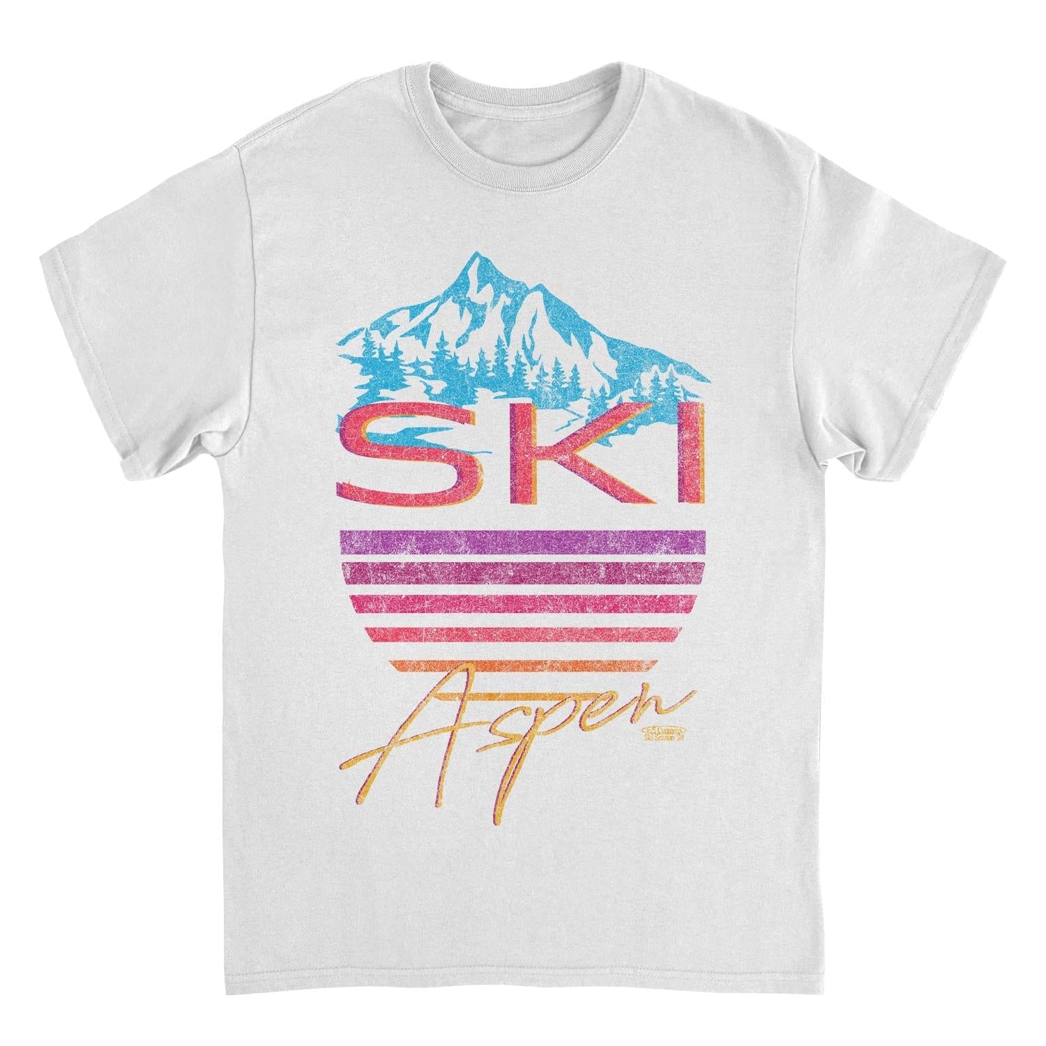 Ski Aspen White T-Shirt