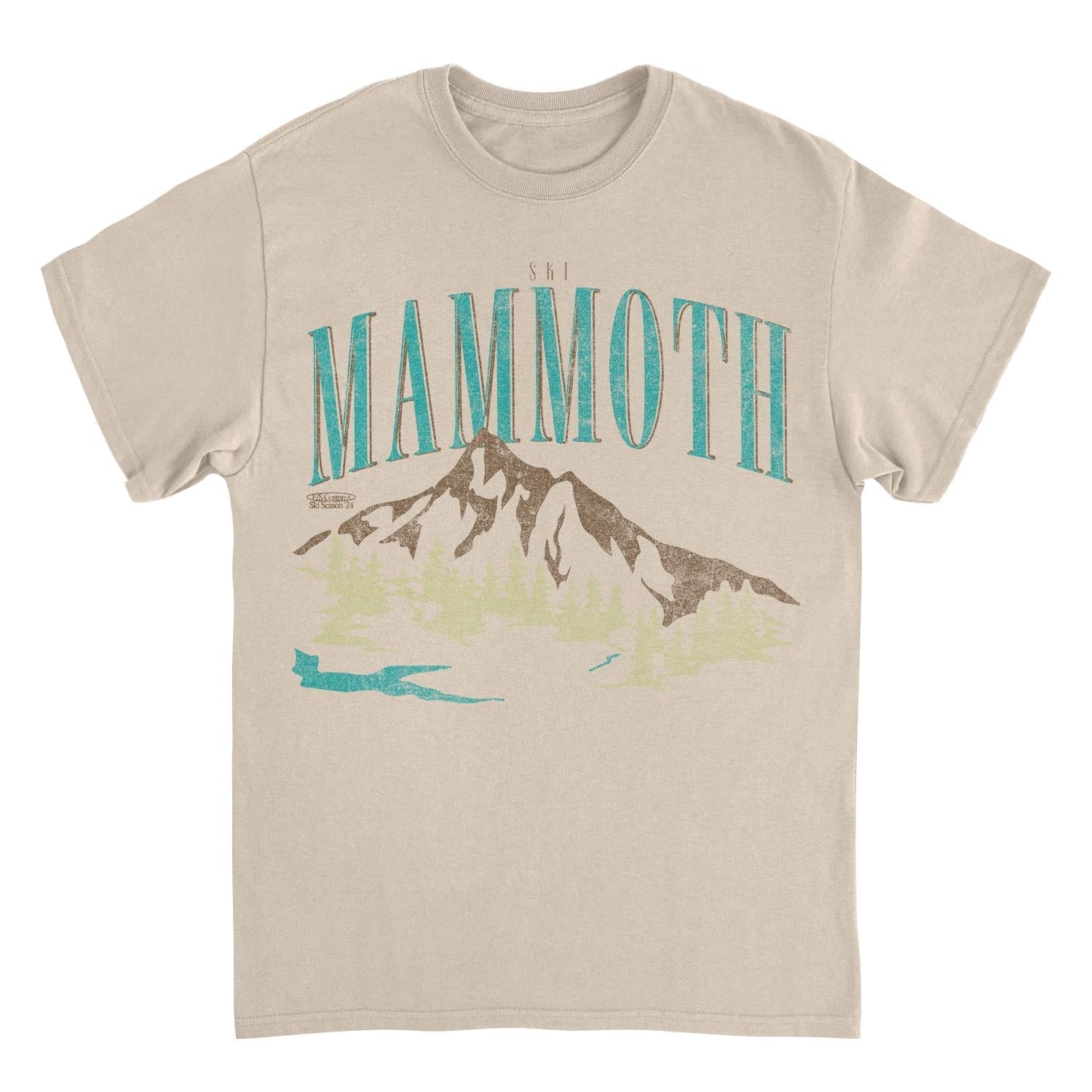 Ski Mammoth Tan T-Shirt