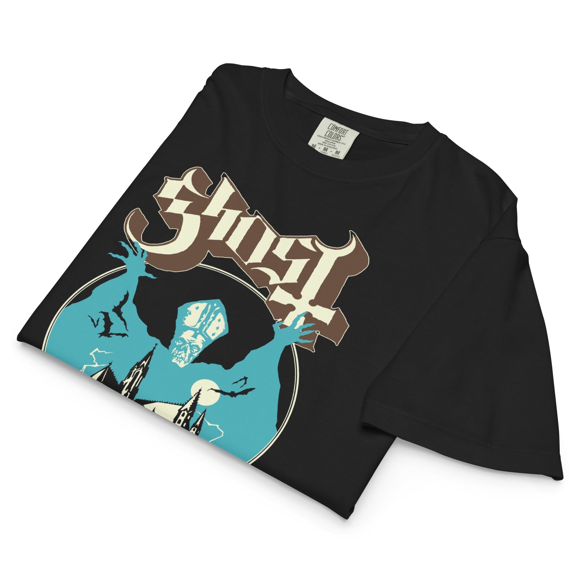 Ghost Castle Mineral Wash Womens Crop Top
