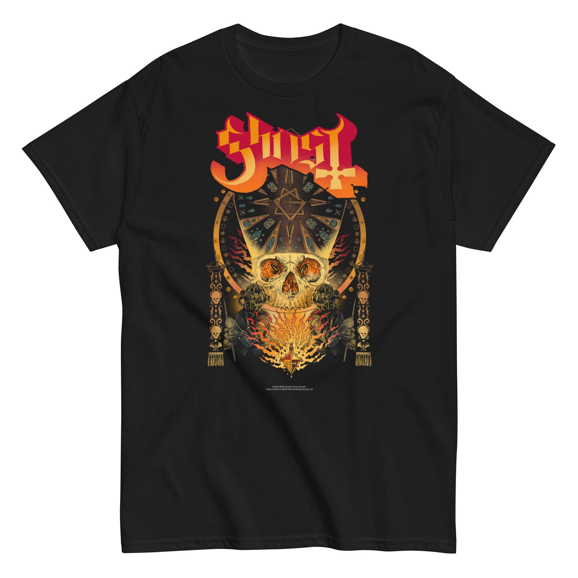Ghost - Flaming Logo T-Shirt