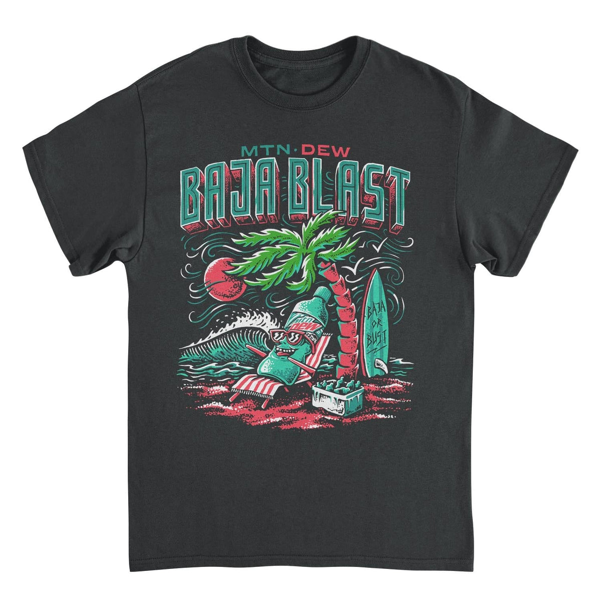 Mountain Dew Baja Blast Chillin Black T-Shirt