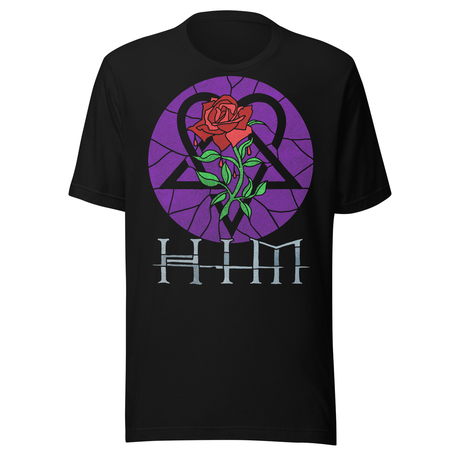 HIM - Stained Glass Jumbo Print T-Shirt
