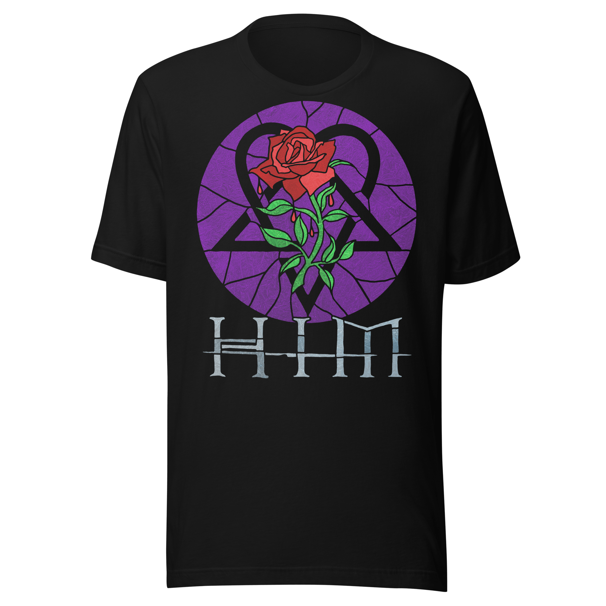 HIM - Stained Glass Jumbo Print T-Shirt