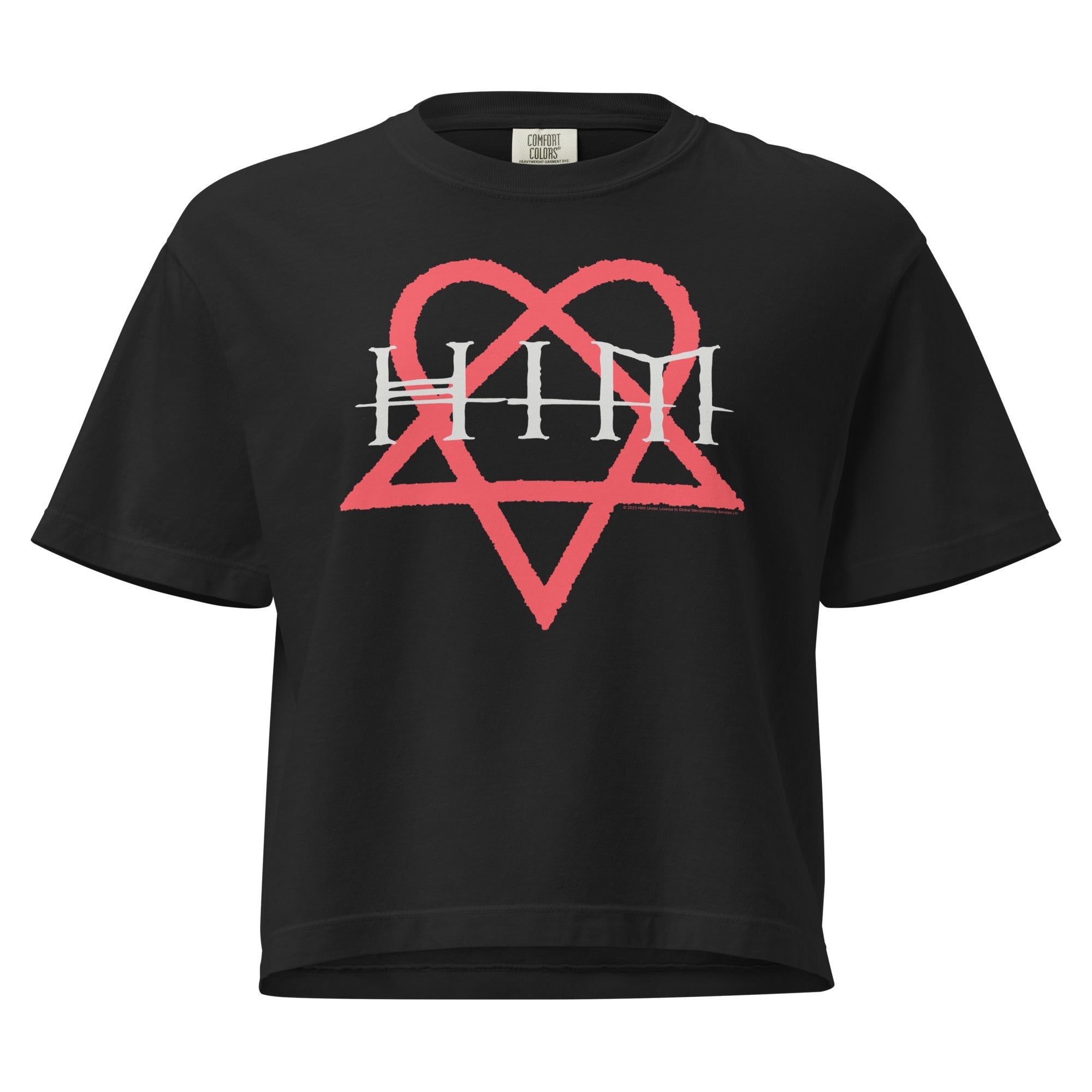 HIM Heartkiller Mineral Wash Womens Crop Top