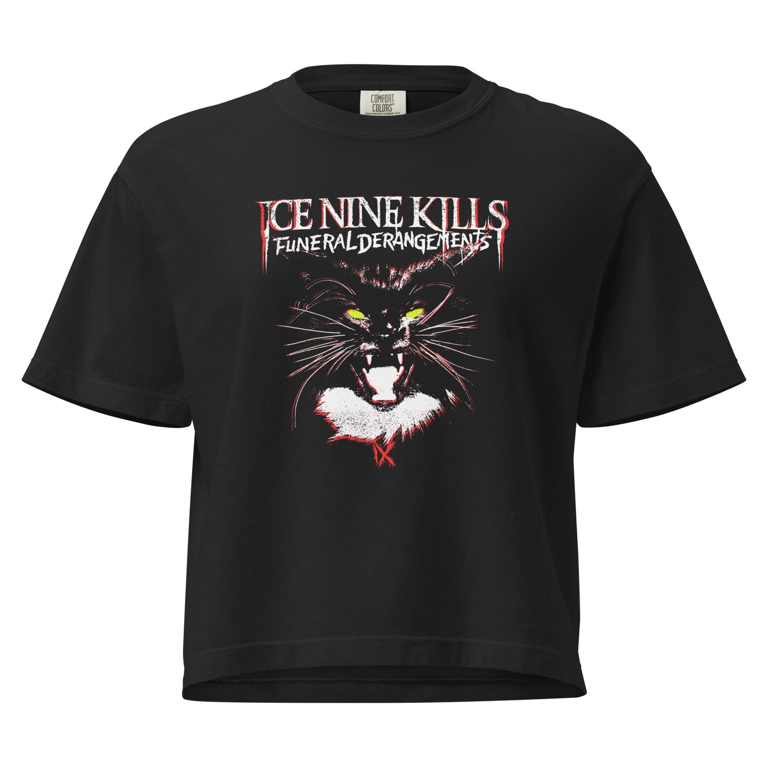 Ice Nine Kills Funeral Derangements Mineral Wash Womens Crop Top