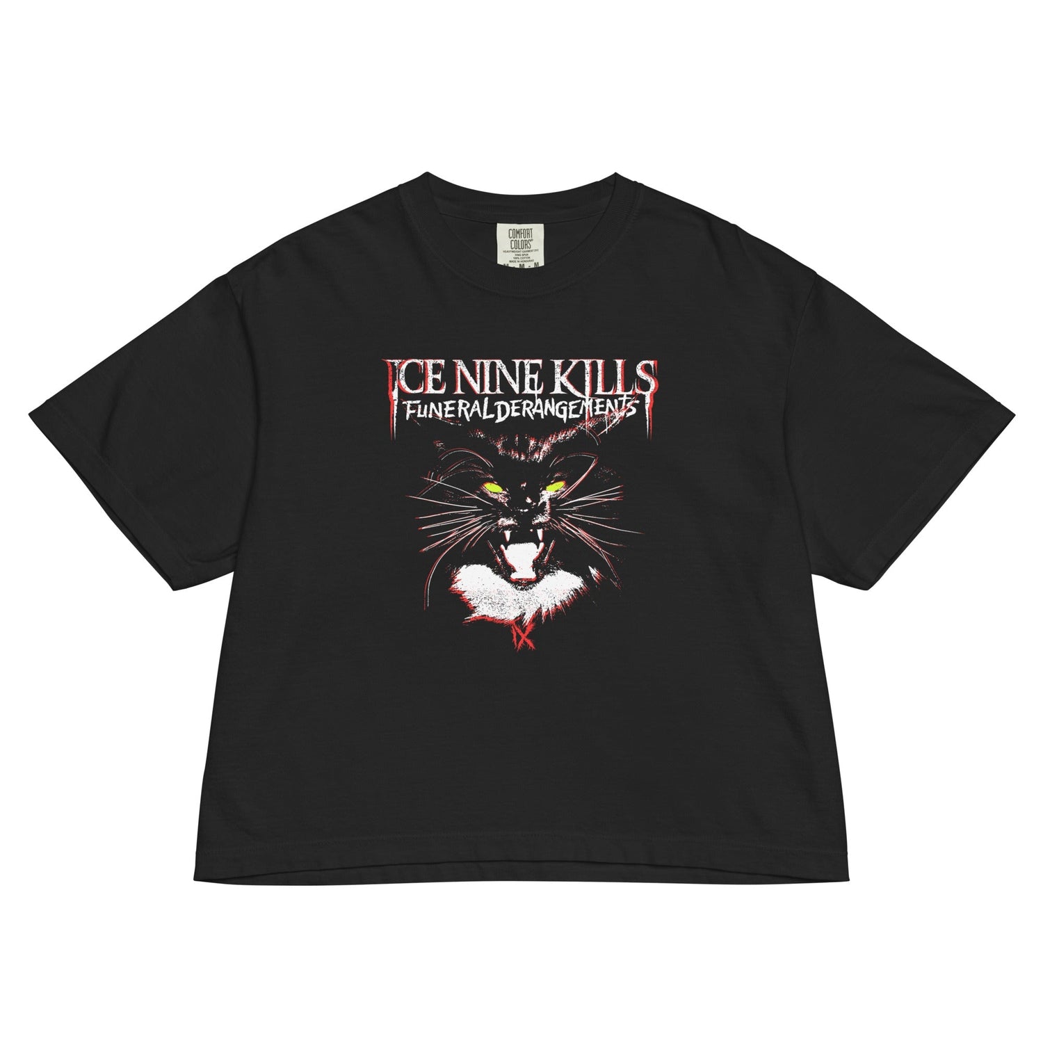 Ice Nine Kills Funeral Derangements Mineral Wash Womens Crop Top