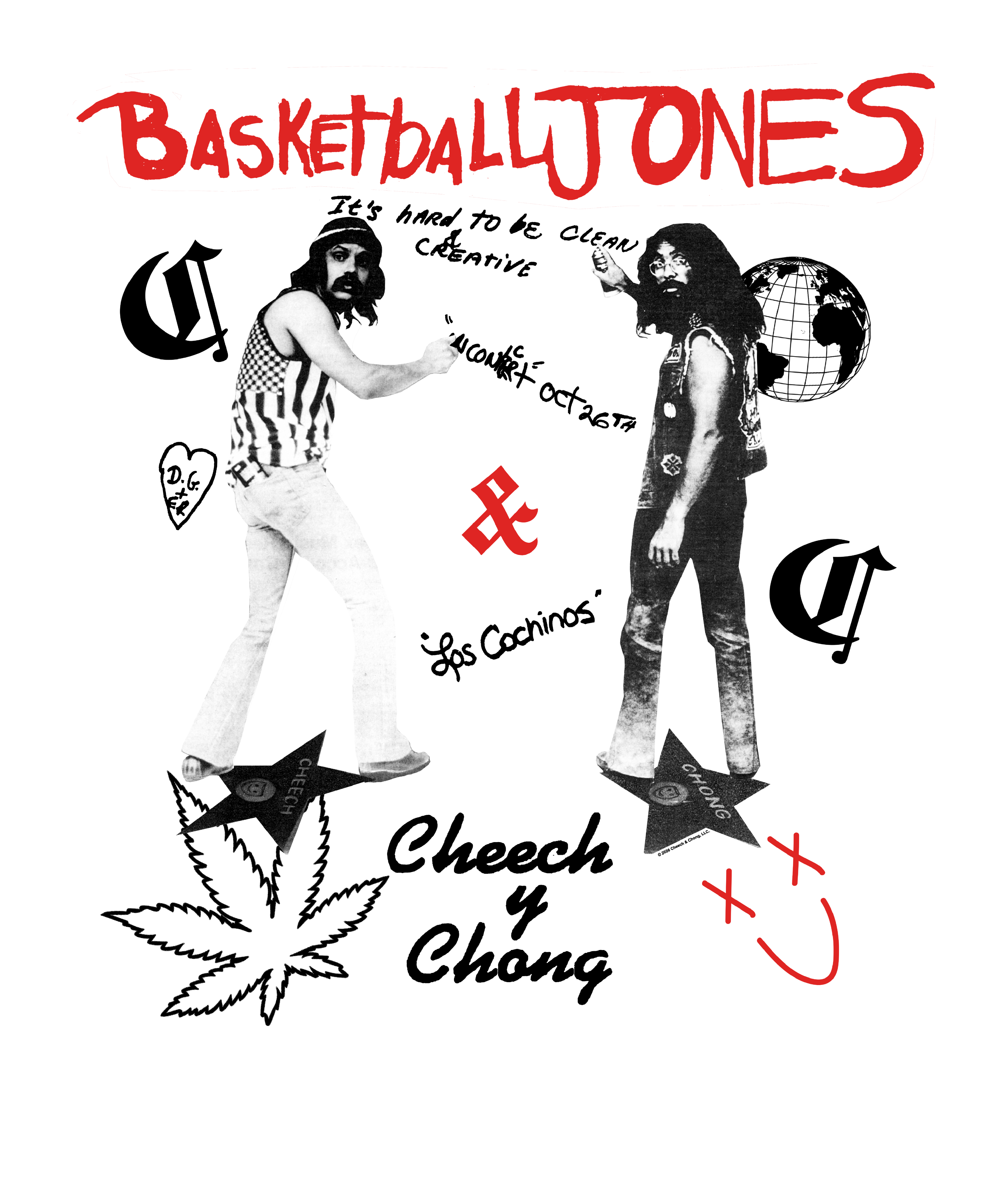 Cheech & Chong Basketball Jones Retro T-Shirt