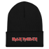 A black beanie hat with the &