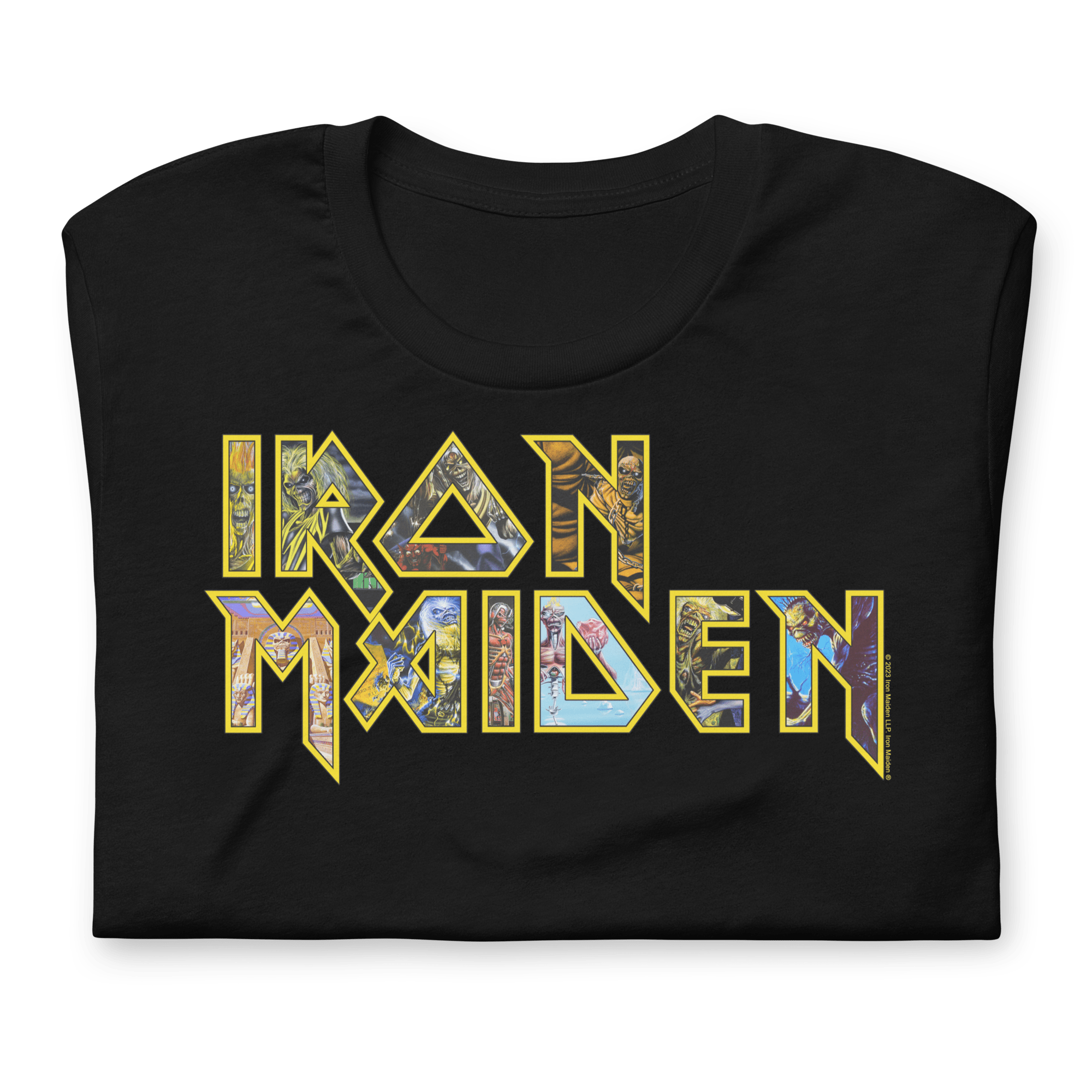 Iron Maiden - Logo Eddie Jumbo Print T-Shirt
