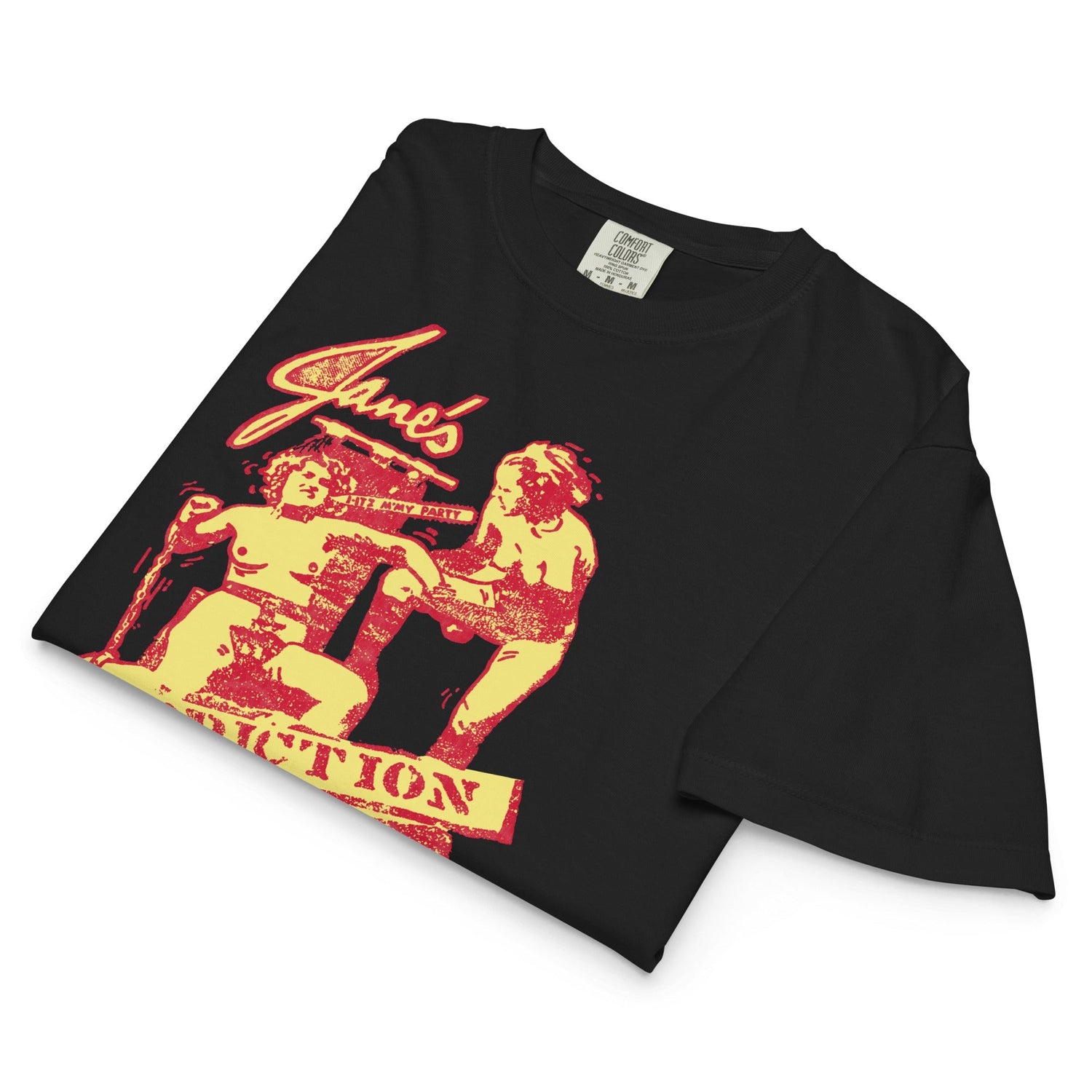 Janes Addiction Itz My Party Mineral Wash Womens Crop Top