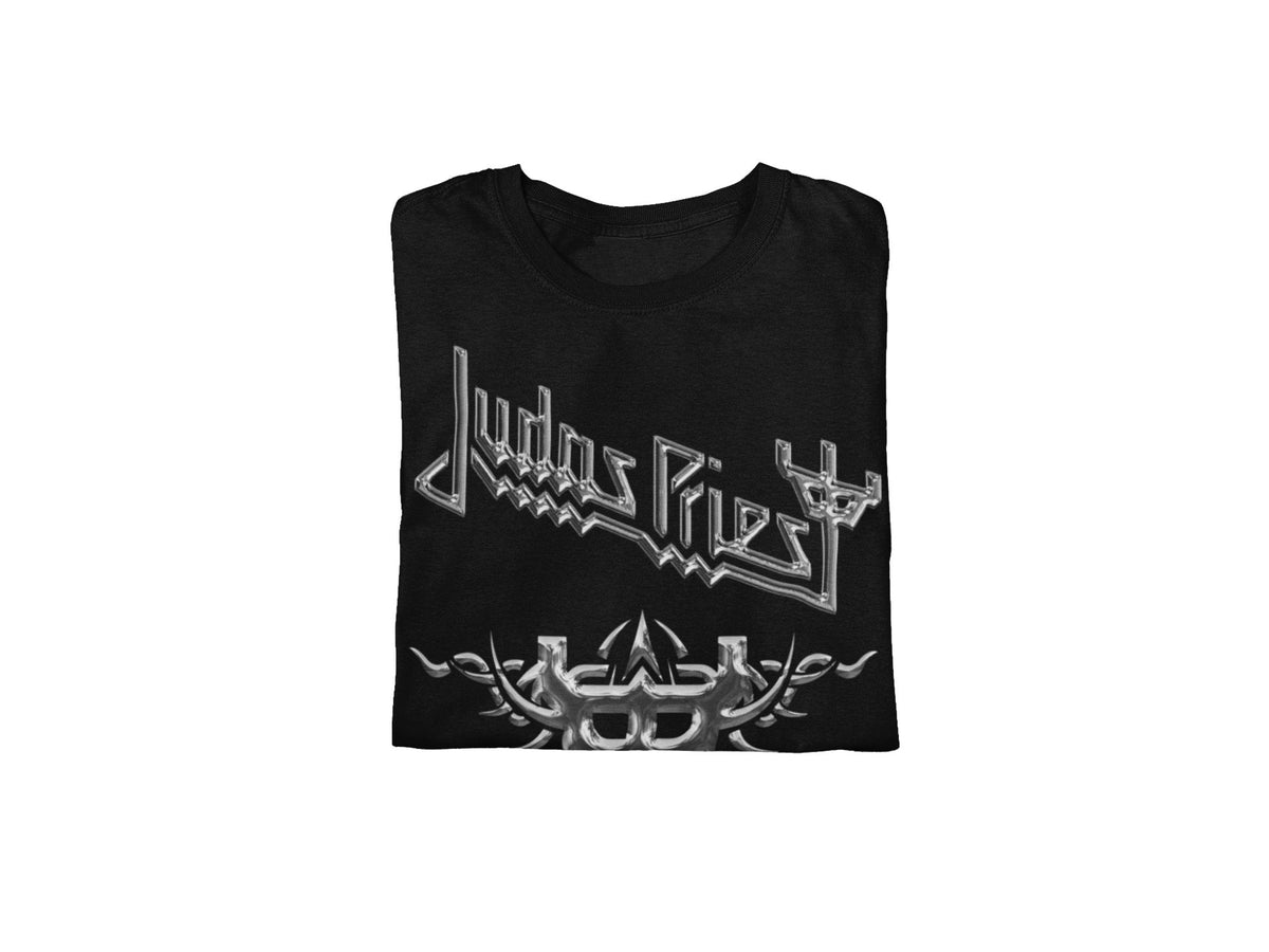 Judas Priest - Liquid Metal Logo Jumbo Print T-ShirtT-Shirt