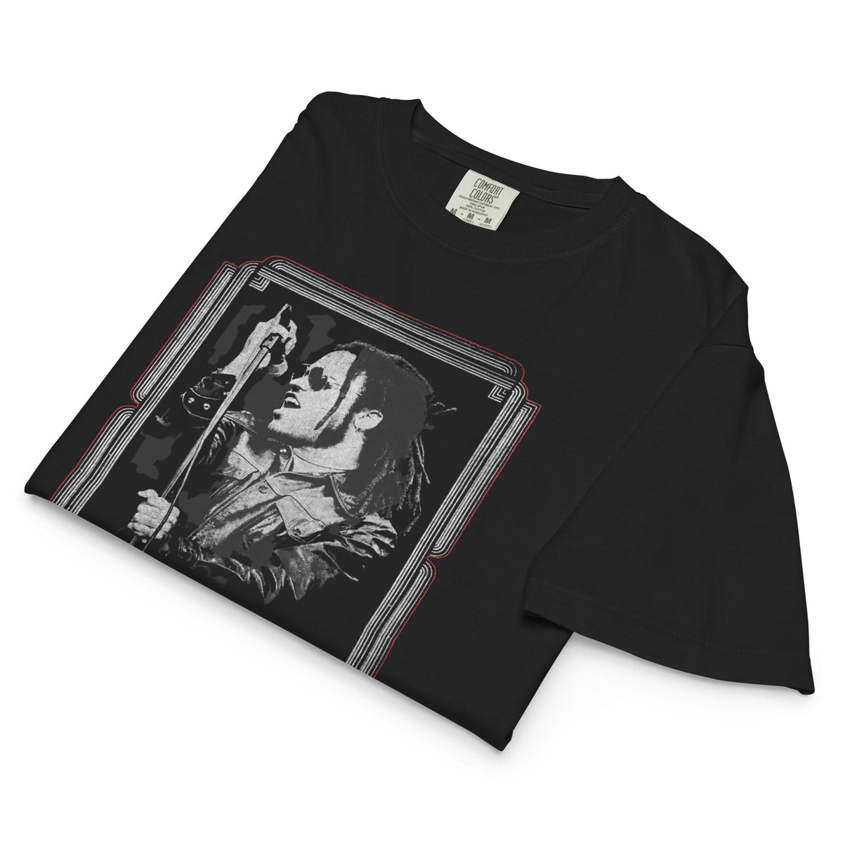 Lenny Kravitz American Women Mineral Wash Womens Crop Top