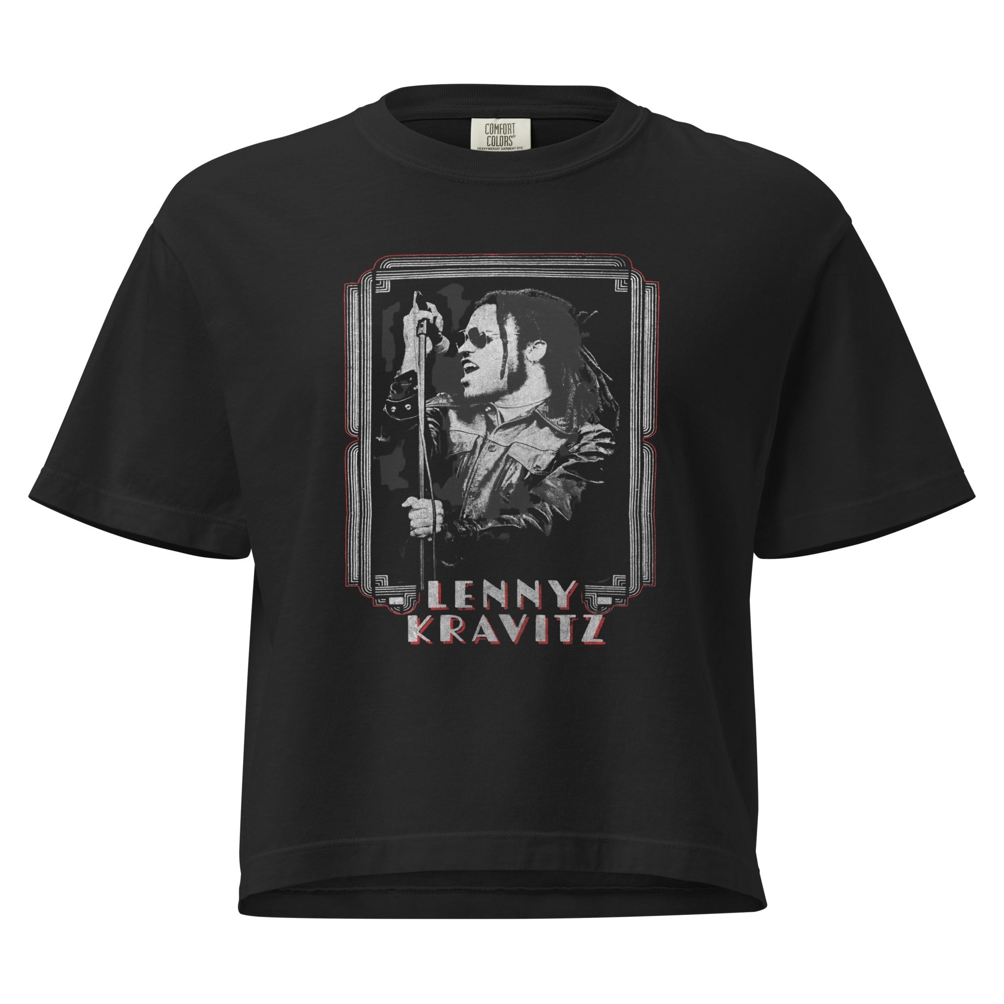Lenny Kravitz American Women Mineral Wash Womens Crop Top