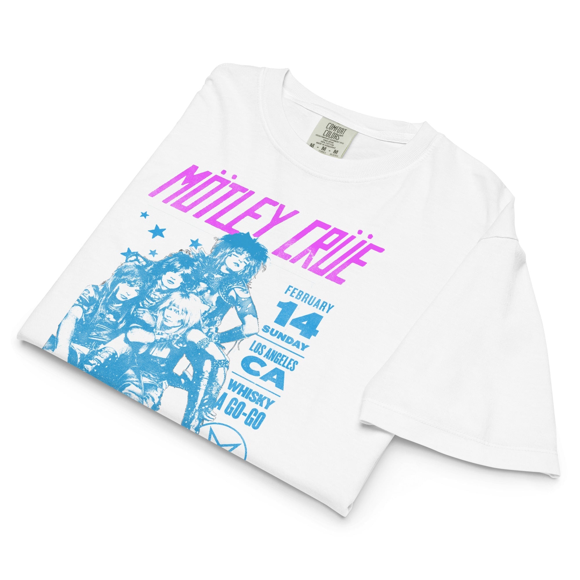 Motley Crue Fast Love Mineral Wash Womens Crop Top