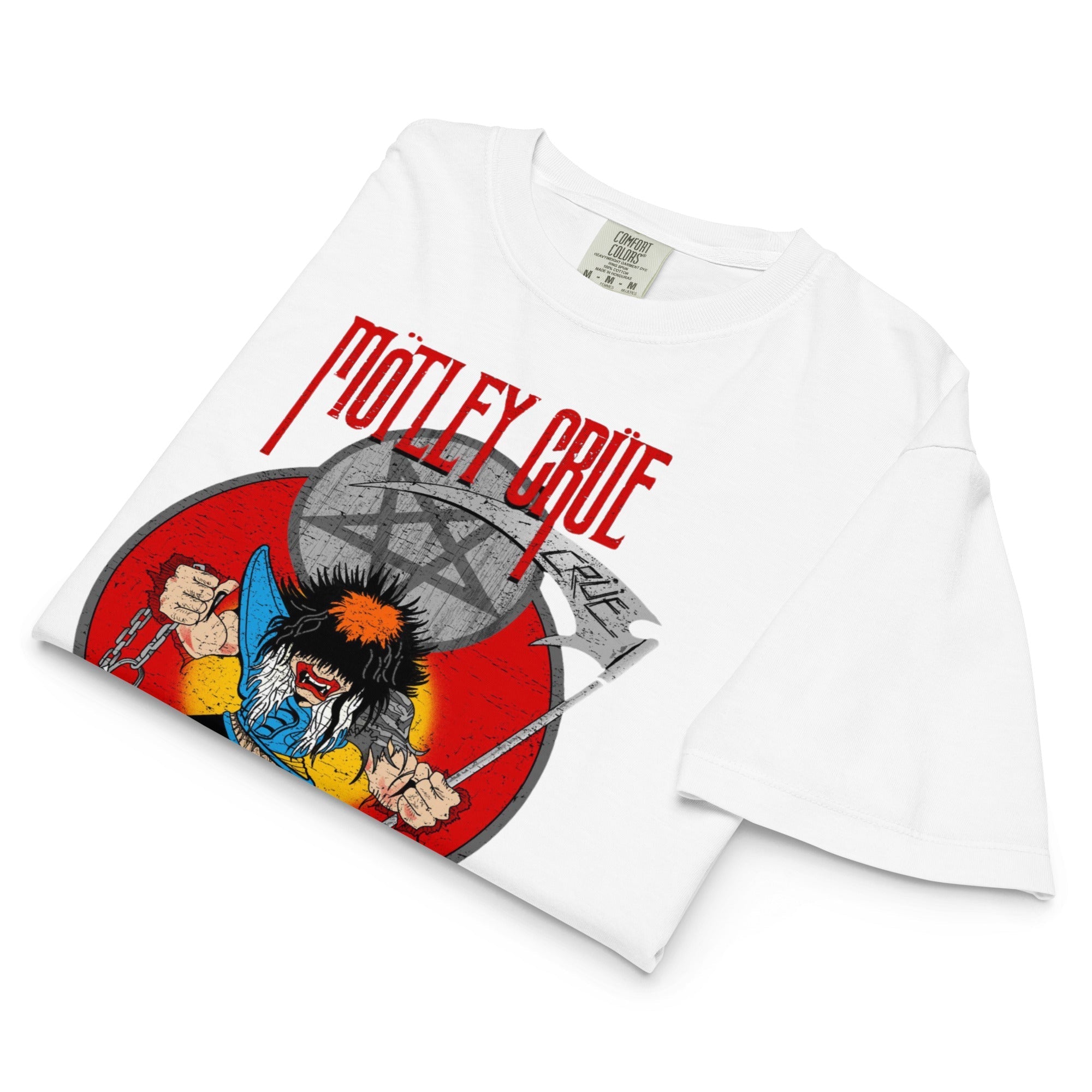 Motley Crue Allistar Reaper Mineral Wash Womens Crop Top