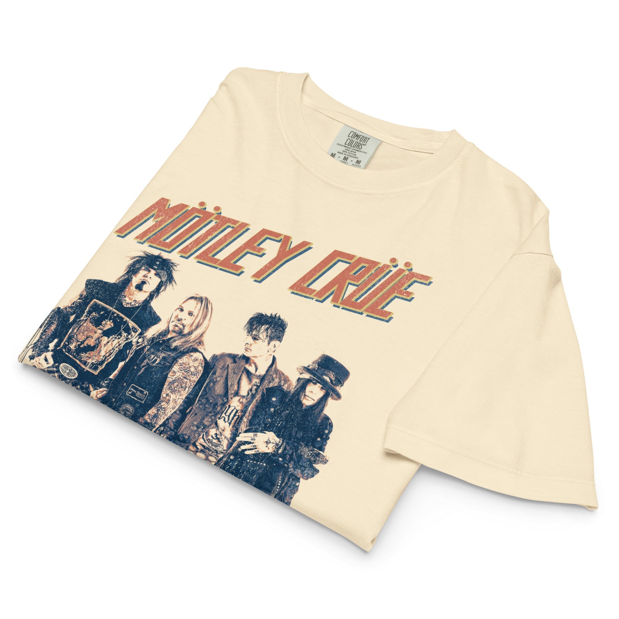 Motley Crue Retro Boomin Mineral Wash Womens Crop Top