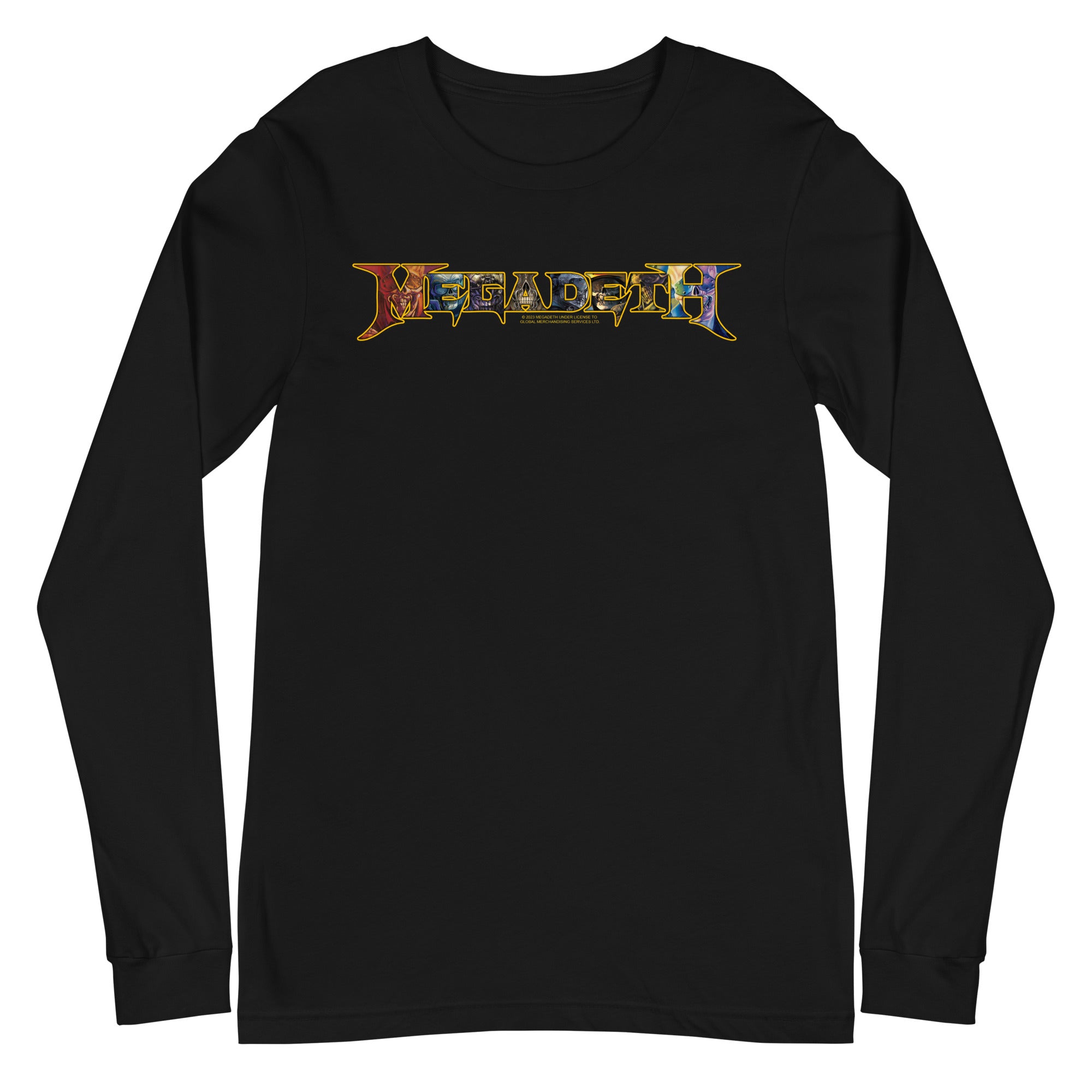 Megadeth - Vic Lettered Logo Long Sleeve T-Shirt
