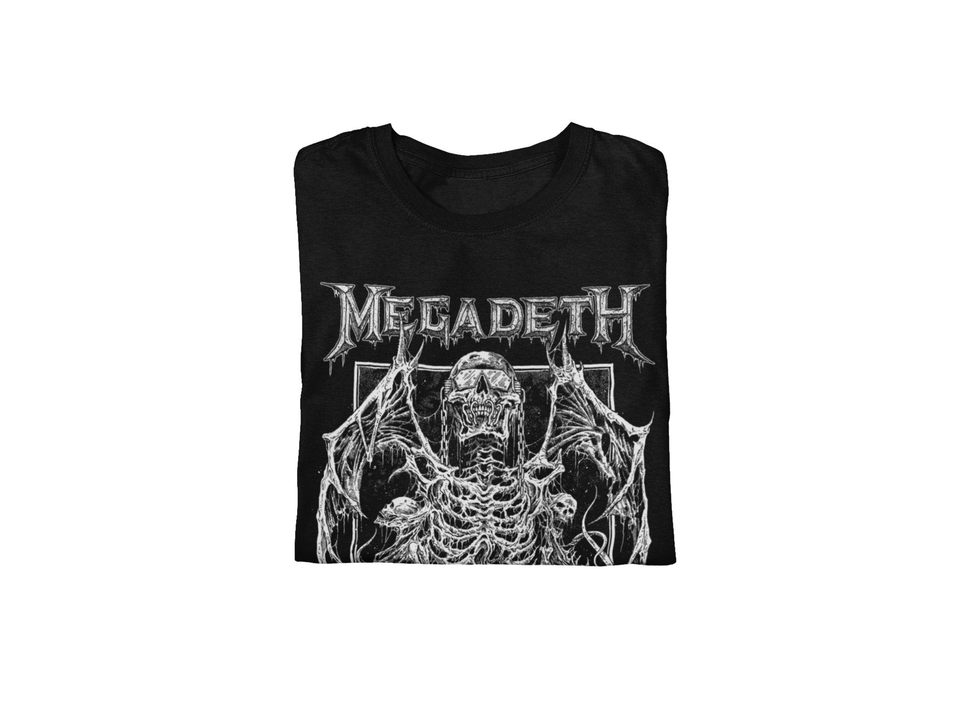 Megadeth Skeleton Wings Jumbo Print T-shirt