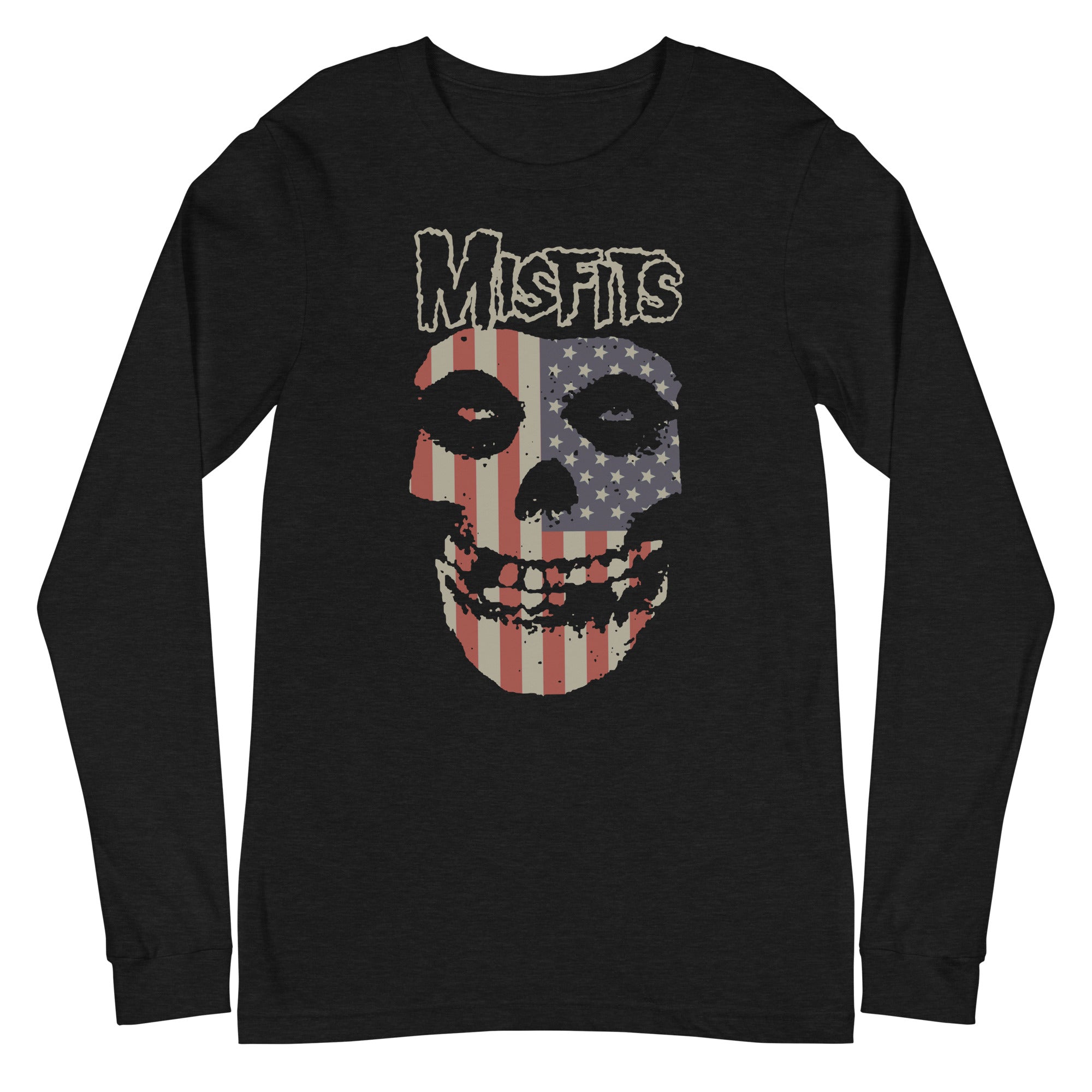 Misfits - USA Skull Long Sleeve T-Shirt